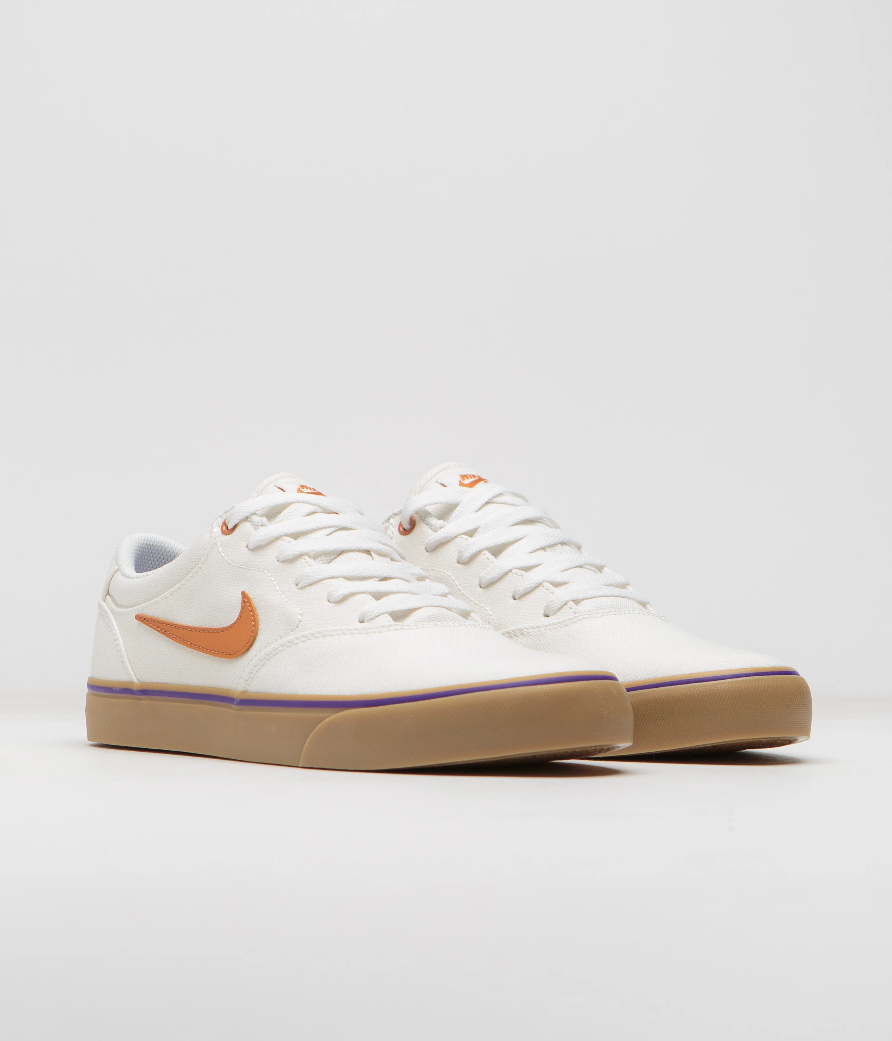 Nike SB Chron 2 Canvas Shoes - Summit White / Monarch - Summit White - Image 3