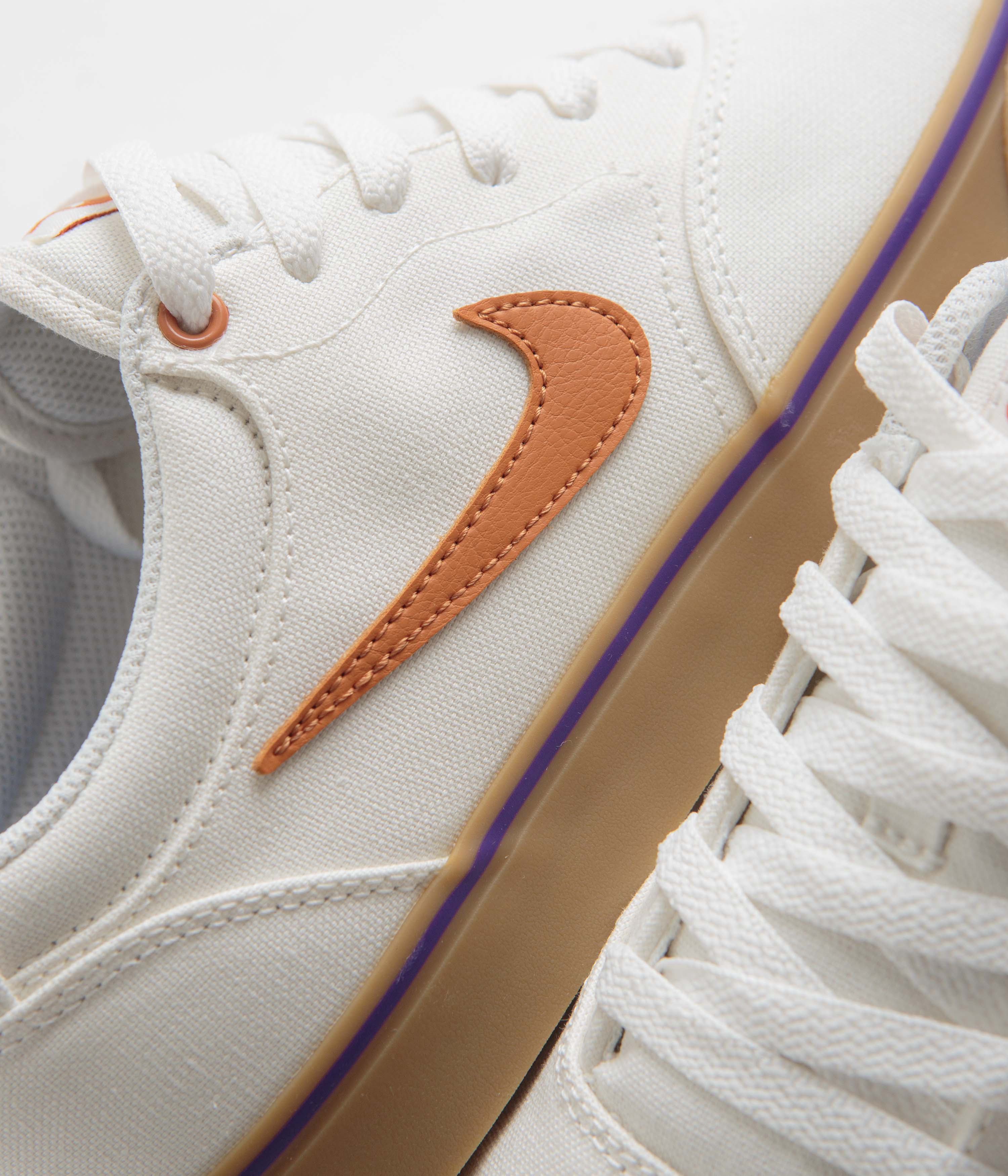 Nike SB Chron 2 Canvas Shoes - Summit White / Monarch - Summit White - Image 4