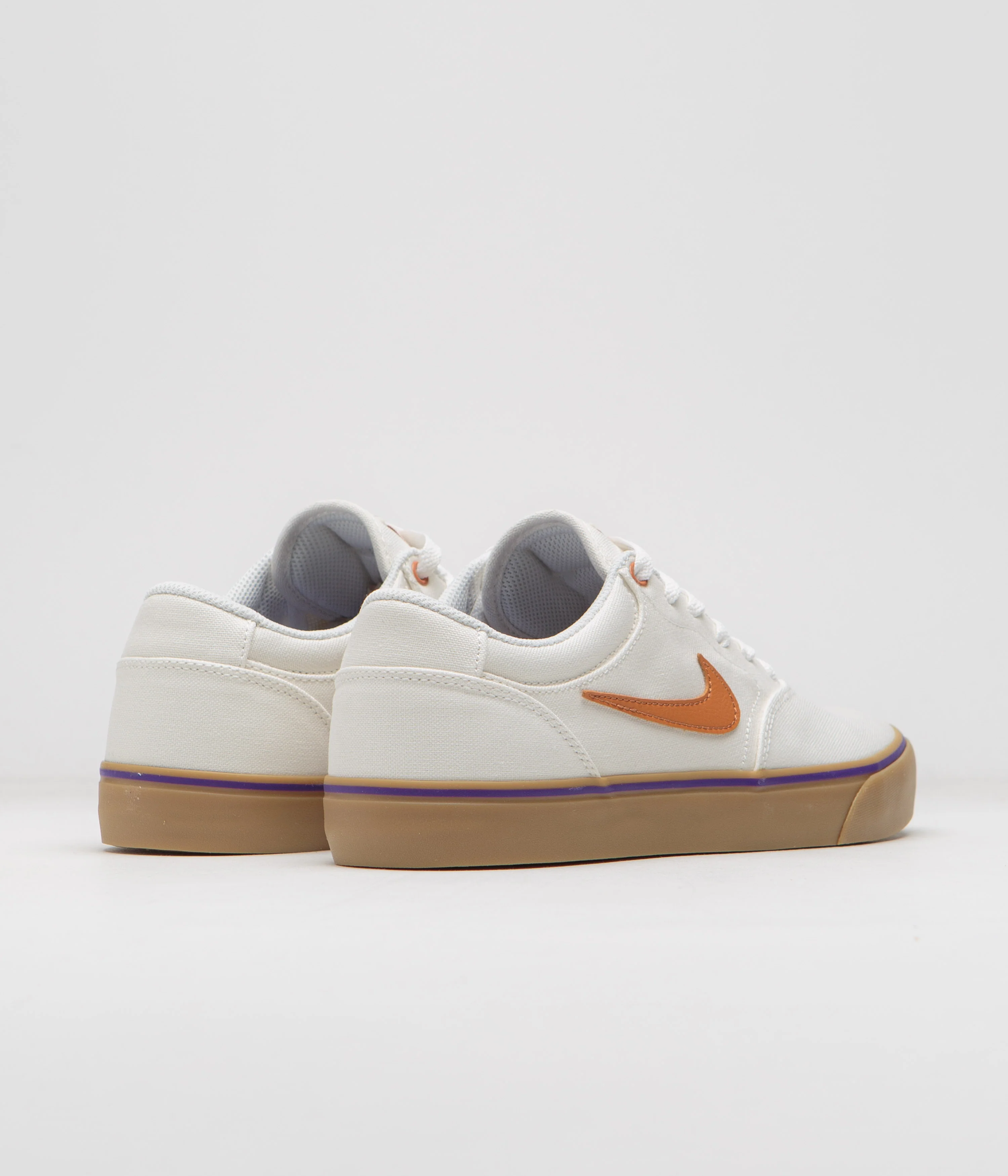 Nike SB Chron 2 Canvas Shoes - Summit White / Monarch - Summit White - Image 5