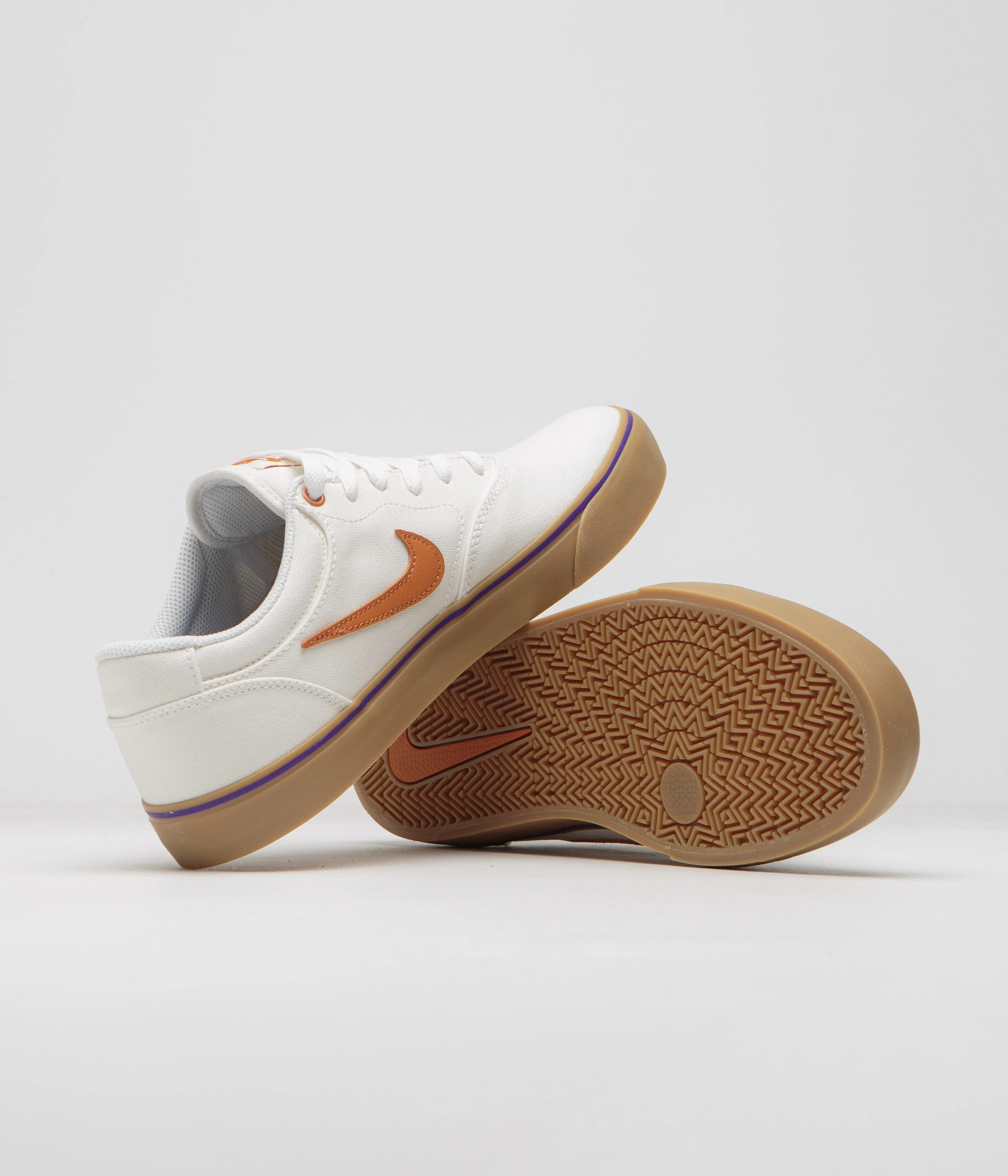 Nike SB Chron 2 Canvas Shoes - Summit White / Monarch - Summit White - Image 6
