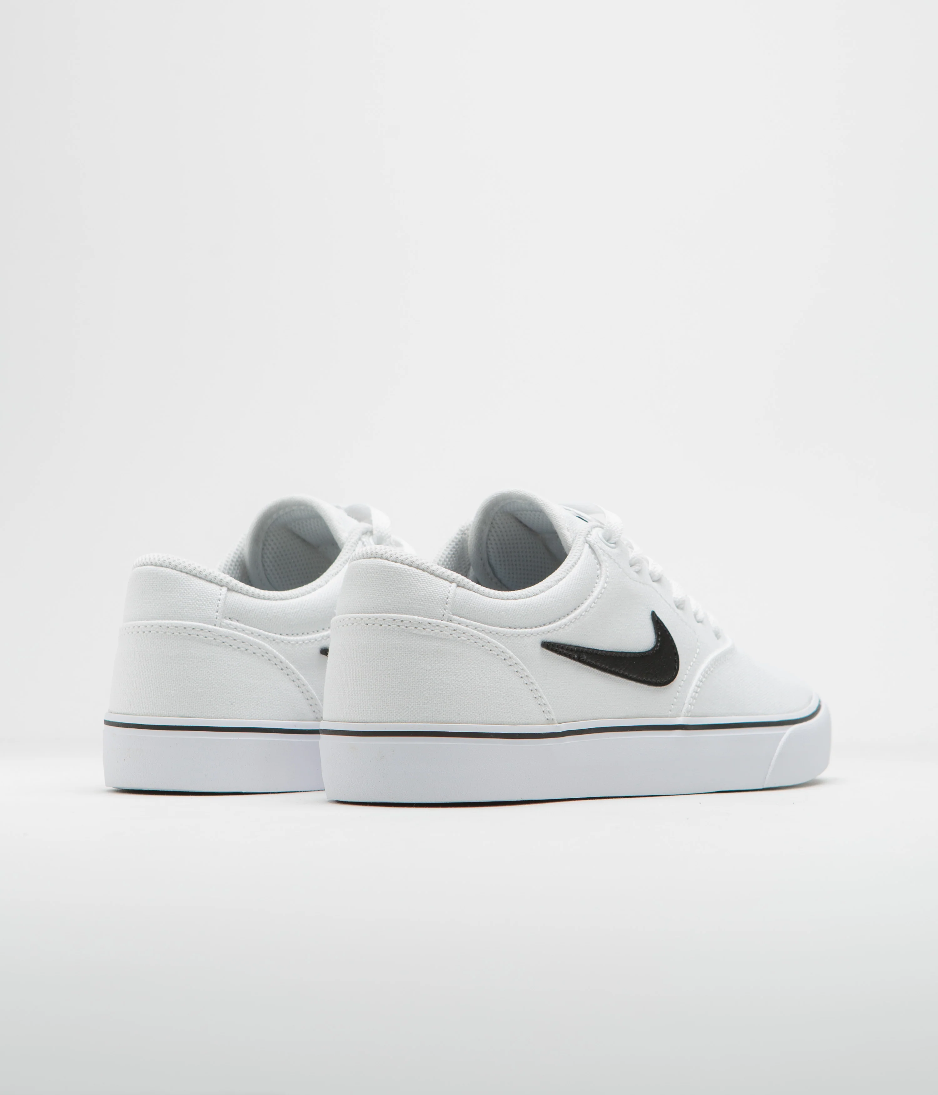 Nike SB Chron 2 Canvas Shoes - White / Black - White - Image 4