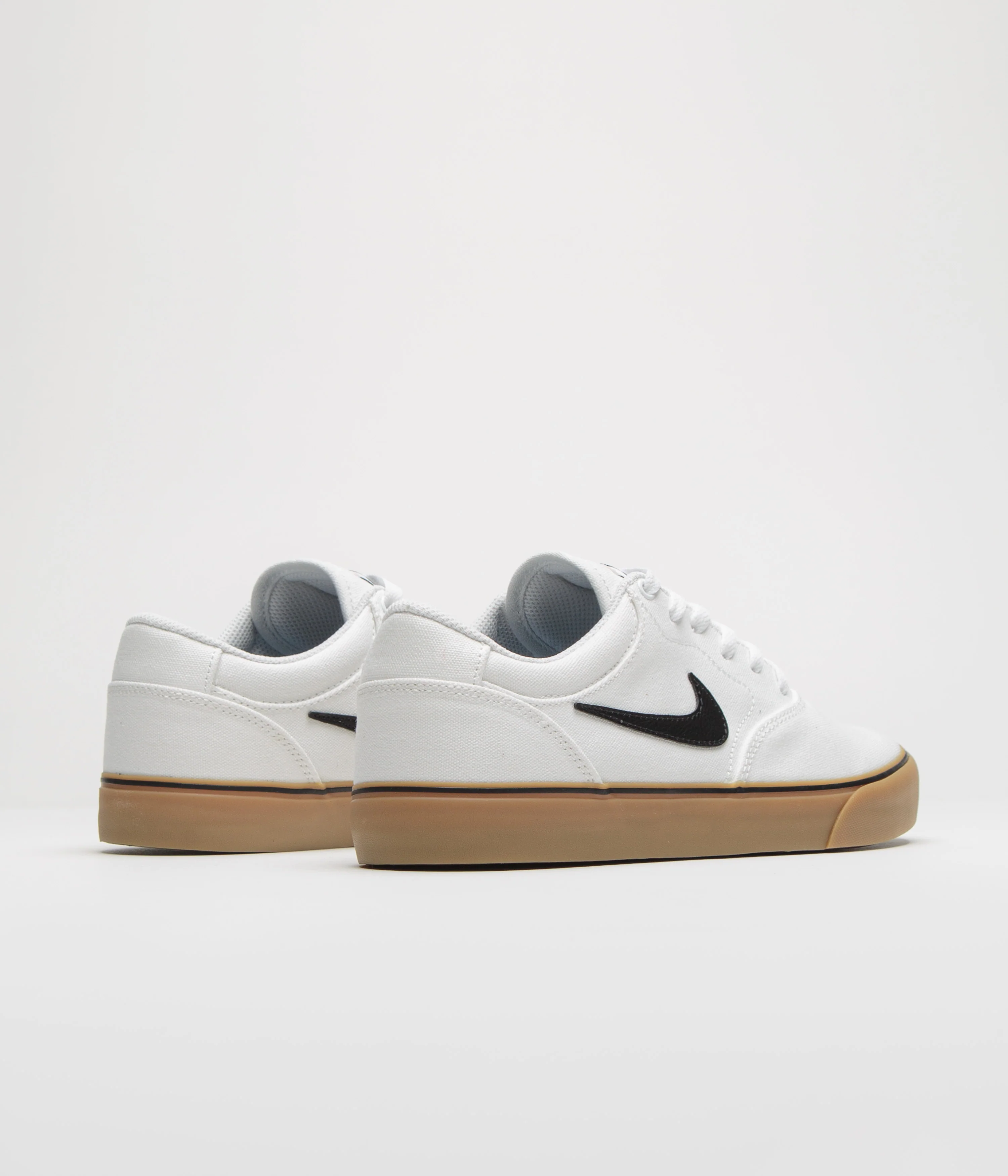 Nike SB Chron 2 Canvas Shoes - White / Black - White - Gum Light Brown - Image 4