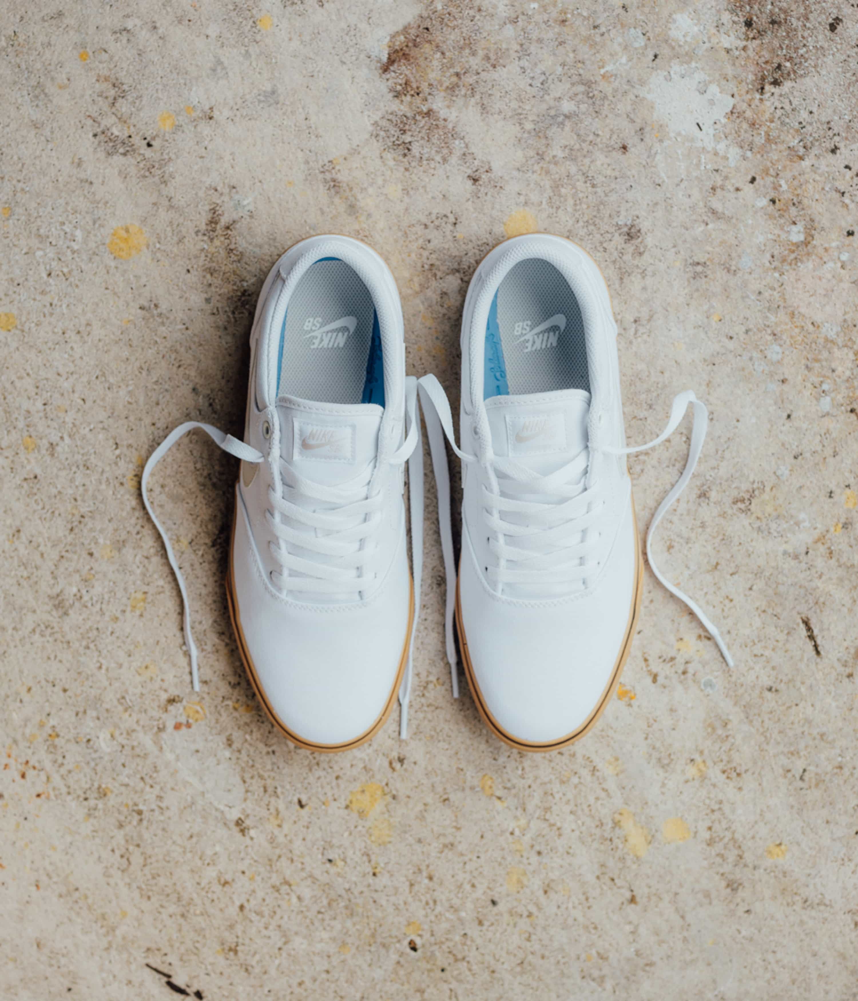 Nike SB Chron 2 Canvas Shoes - White / Light Bone - White - Gum Light Brown - Image 2