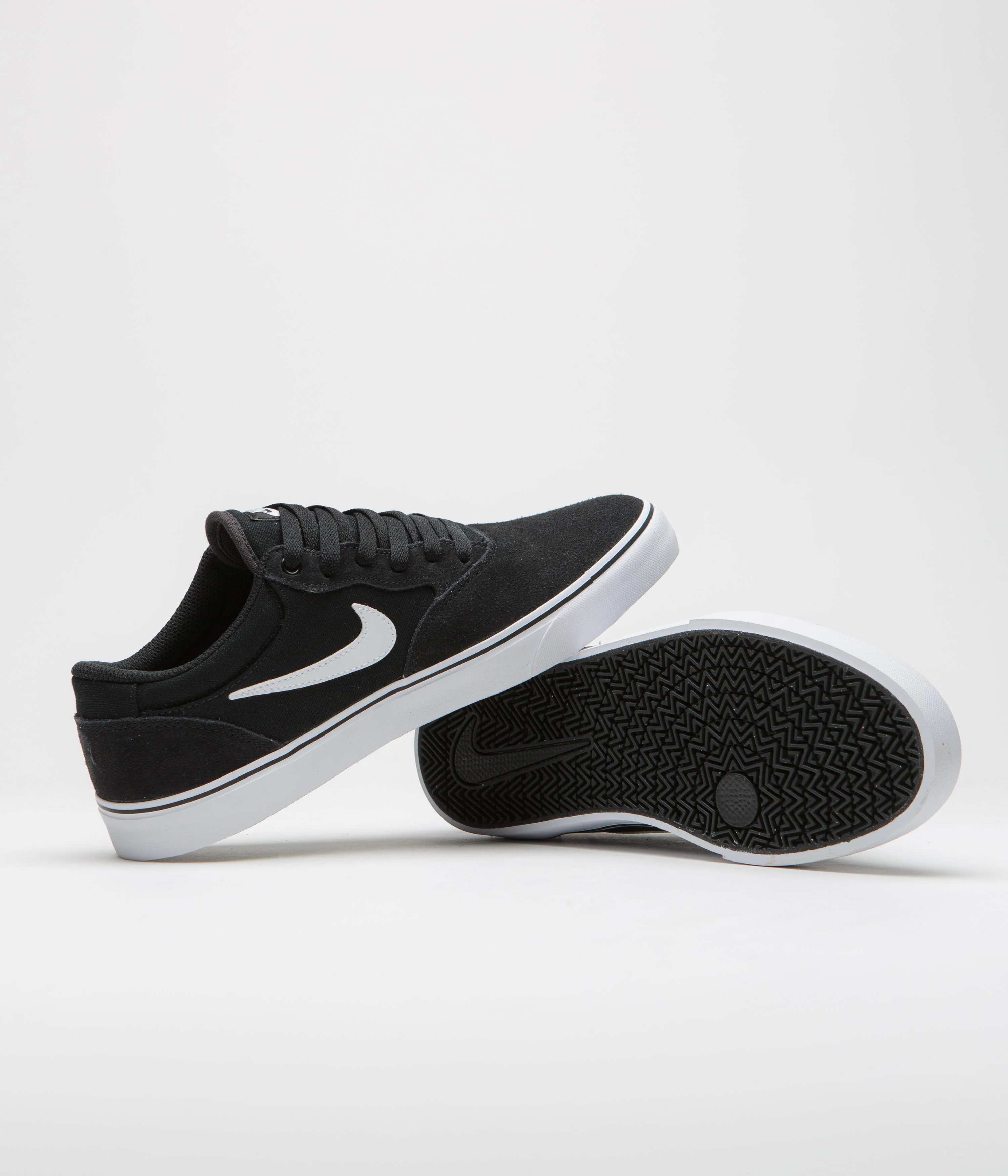 Nike SB Chron 2 Shoes - Black / White - Black - Image 6