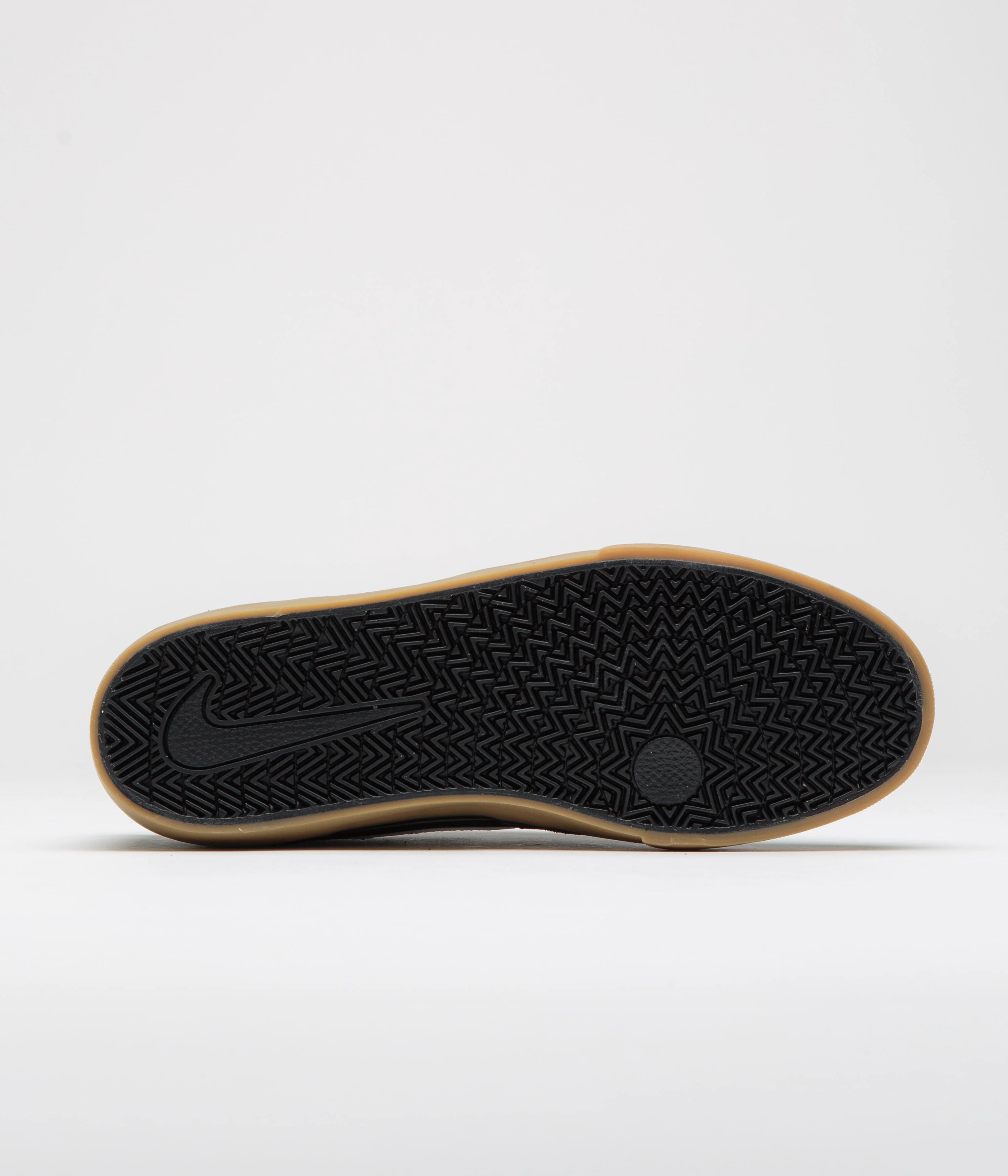 Nike SB Chron 2 Shoes - Black / White - Black - Gum Light Brown - Image 6