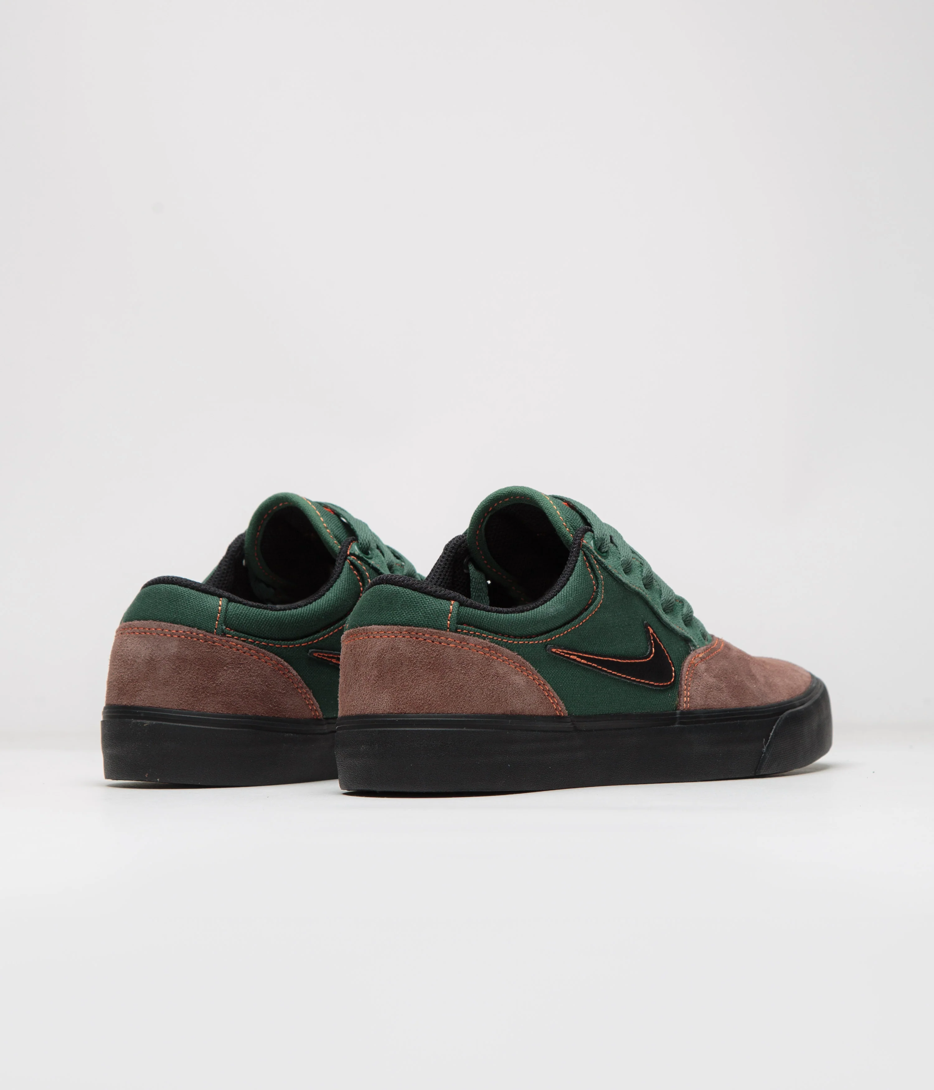 Nike SB Chron 2 Shoes - Light Chocolate / Black - Noble Green - Image 5