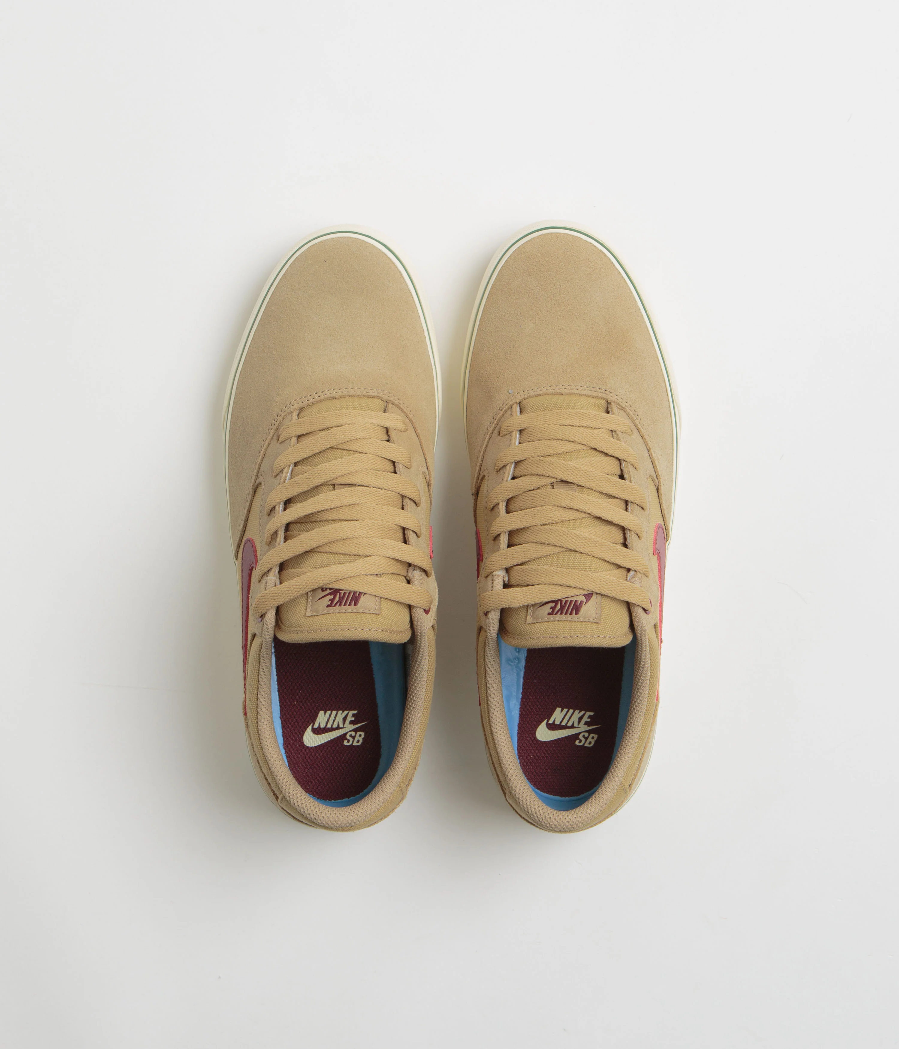 Nike SB Chron 2 Shoes - Parachute Beige / Dark Team Red - Image 7