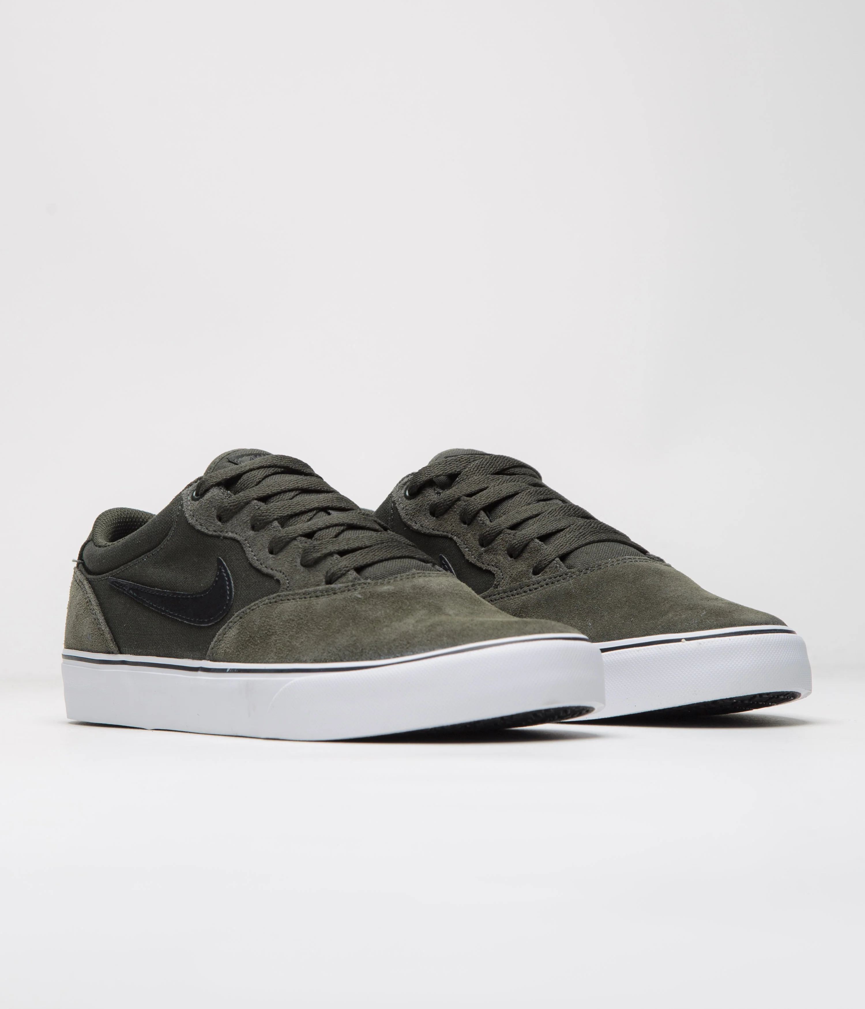 Nike SB Chron 2 Shoes - Sequoia / Black - Sequoia - White - Image 2