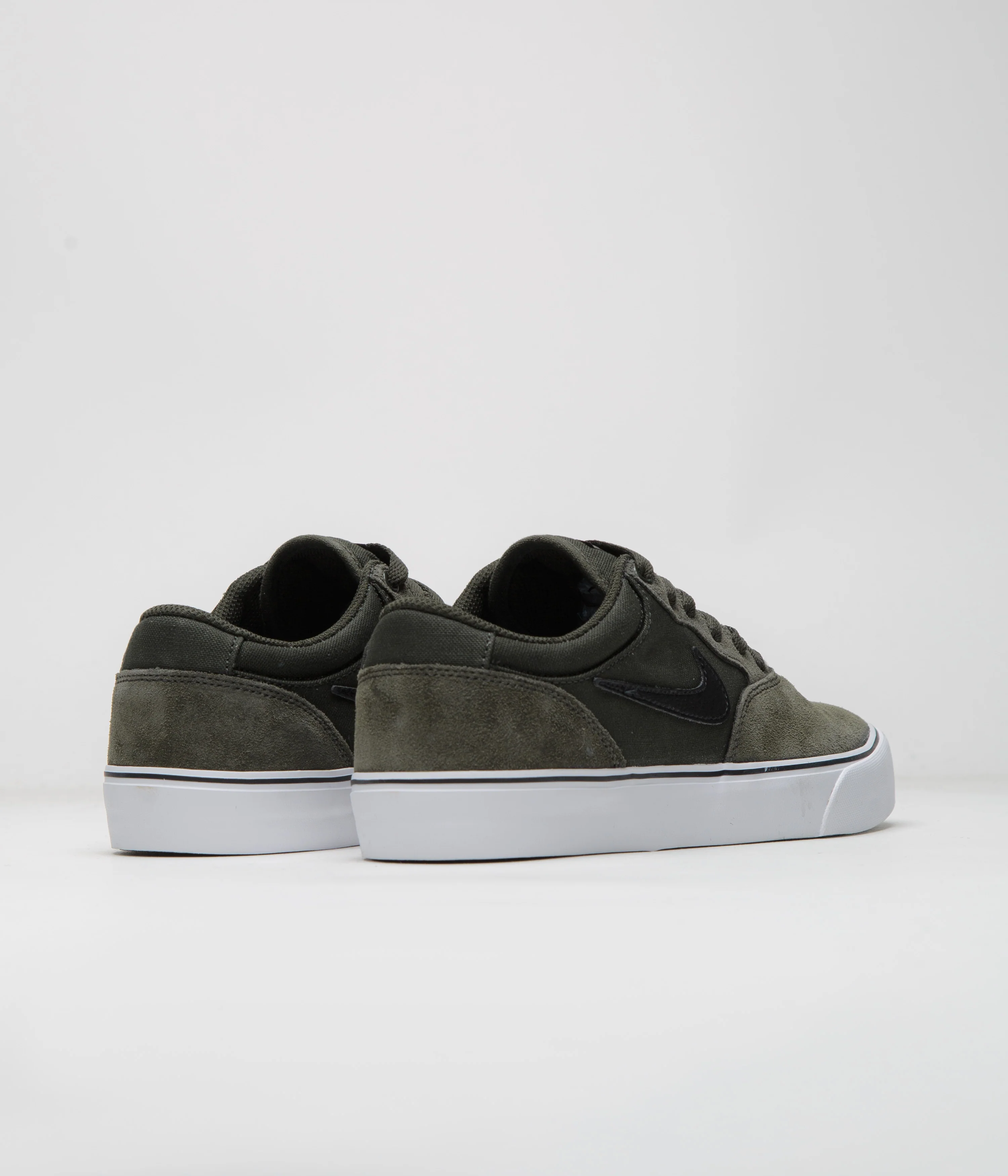 Nike SB Chron 2 Shoes - Sequoia / Black - Sequoia - White - Image 4