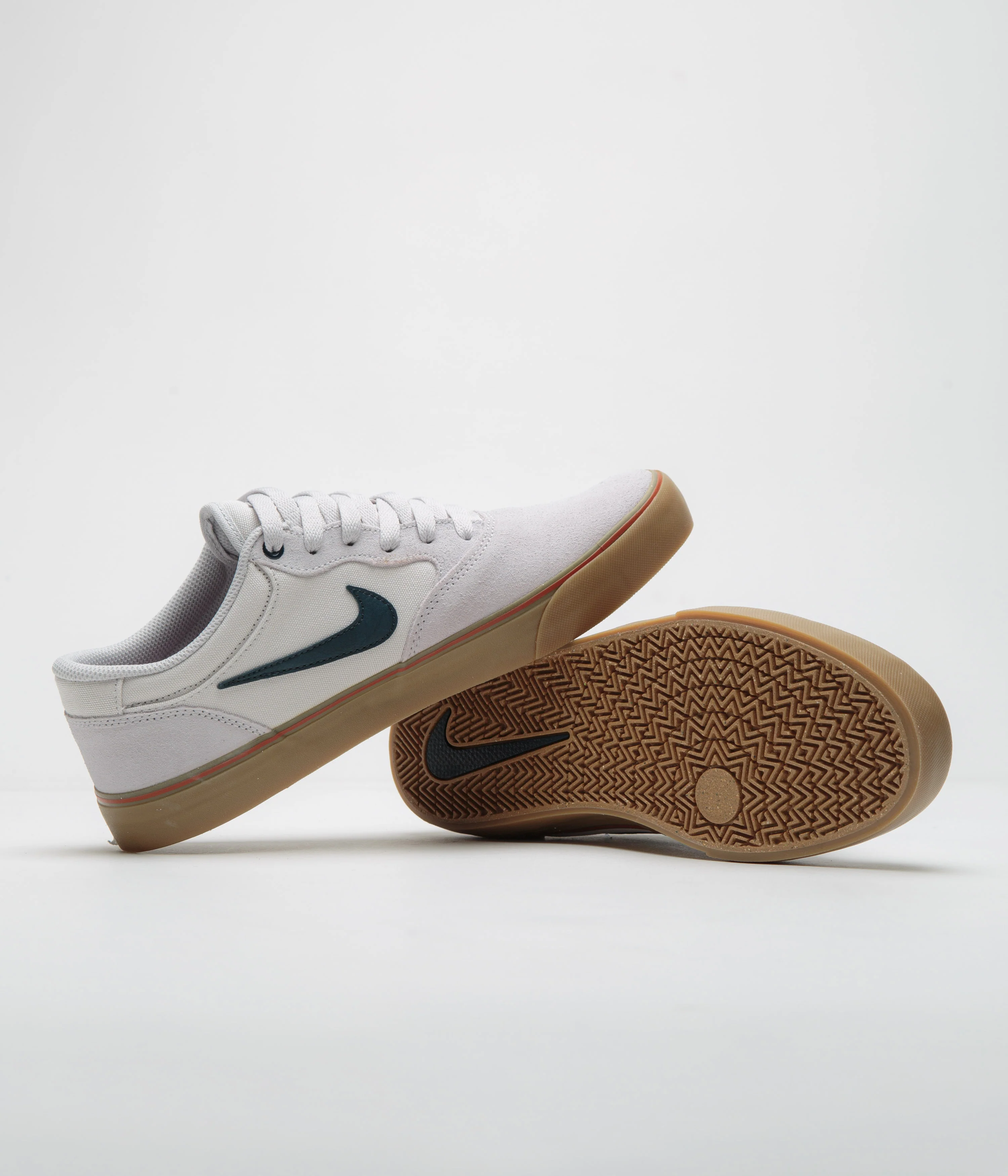 Nike SB Chron 2 Shoes - Vast Grey / Armory Navy - Dark Russet - Image 5