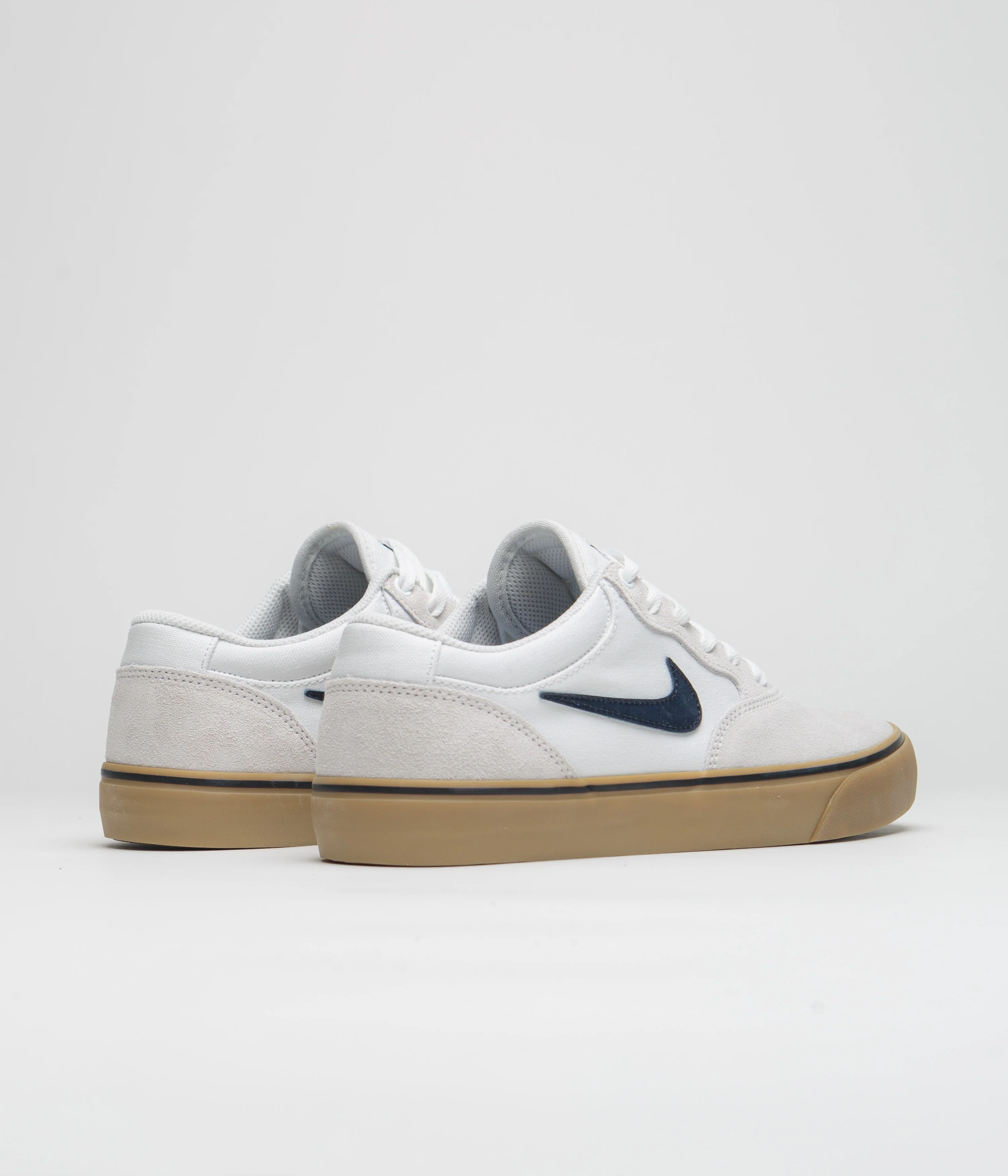 Nike SB Chron 2 Shoes - White / Obsidian - White - Gum Light Brown - Image 5
