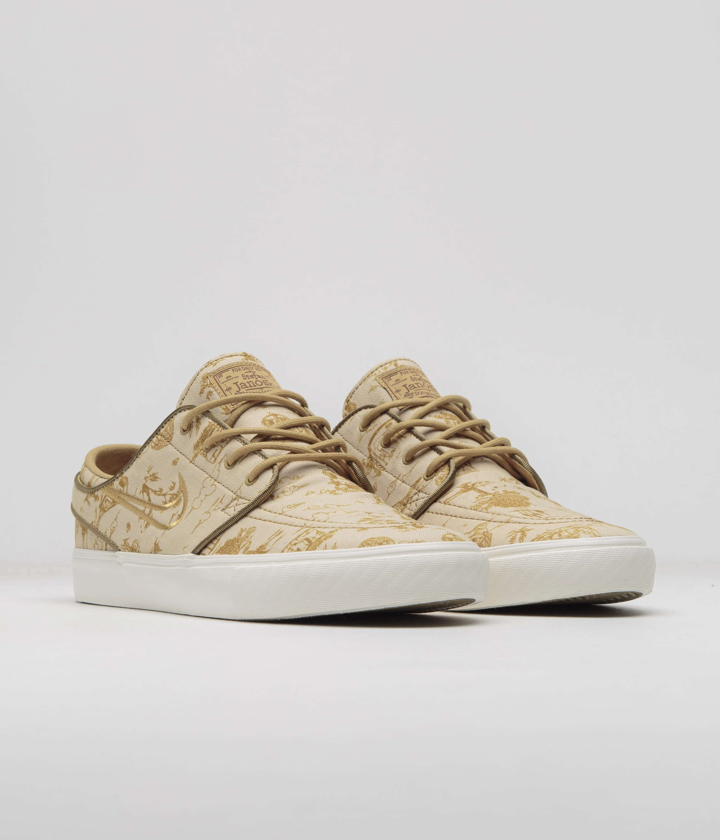 Nike SB City of Style Janoski OG+ Premium Shoes - Sesame / Gold - Bronzine - Sail - Image 3
