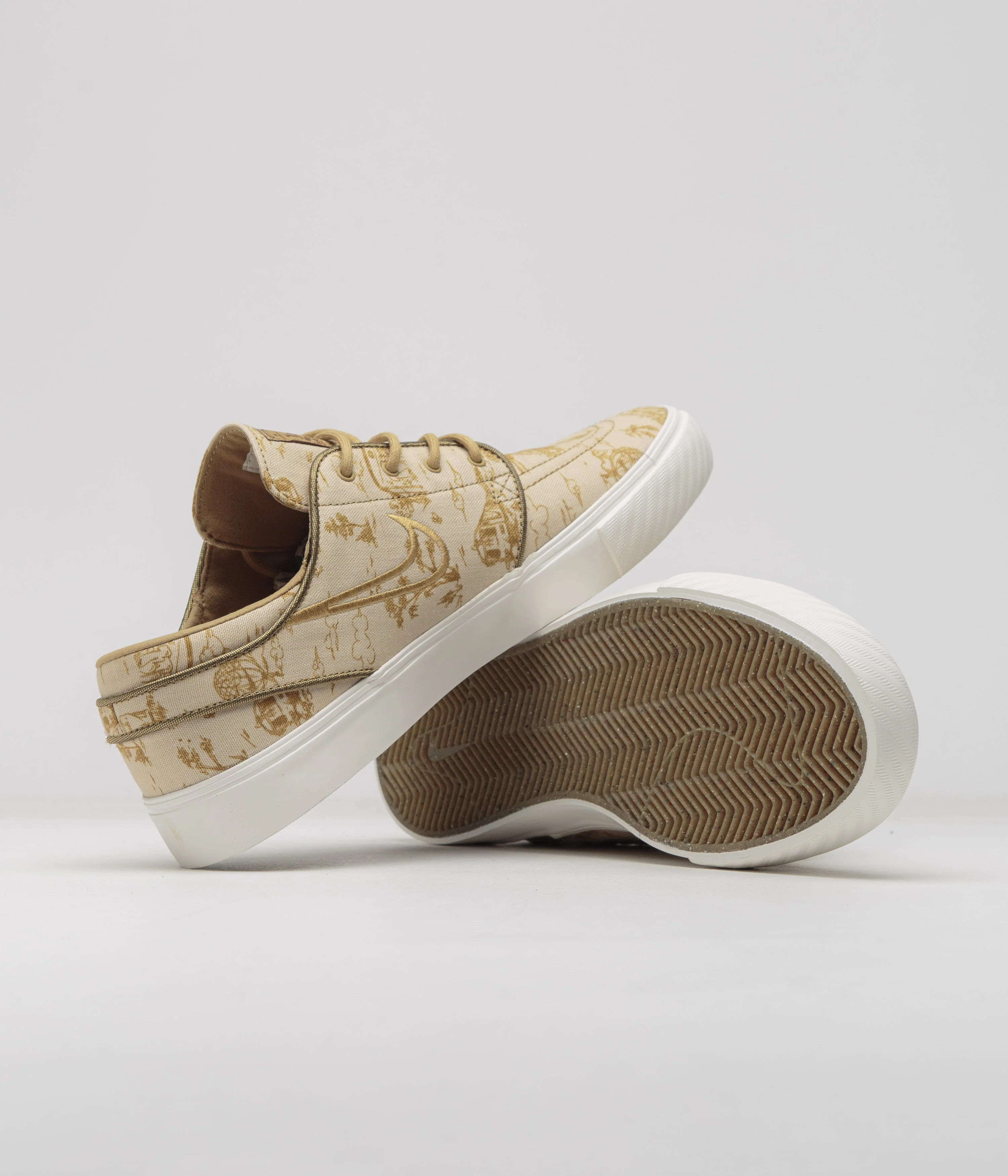 Nike SB City of Style Janoski OG+ Premium Shoes - Sesame / Gold - Bronzine - Sail - Image 6