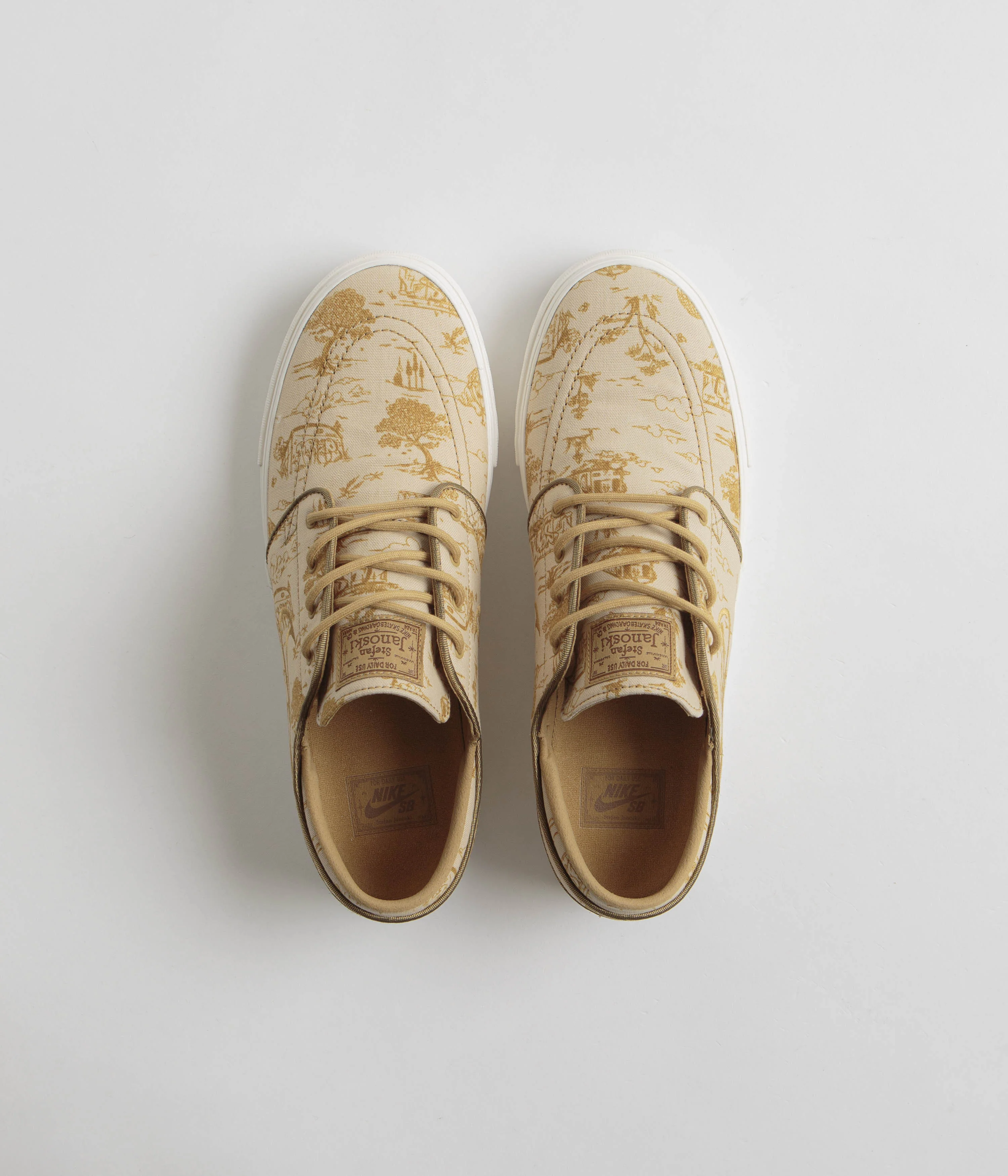 Nike SB City of Style Janoski OG+ Premium Shoes - Sesame / Gold - Bronzine - Sail - Image 8