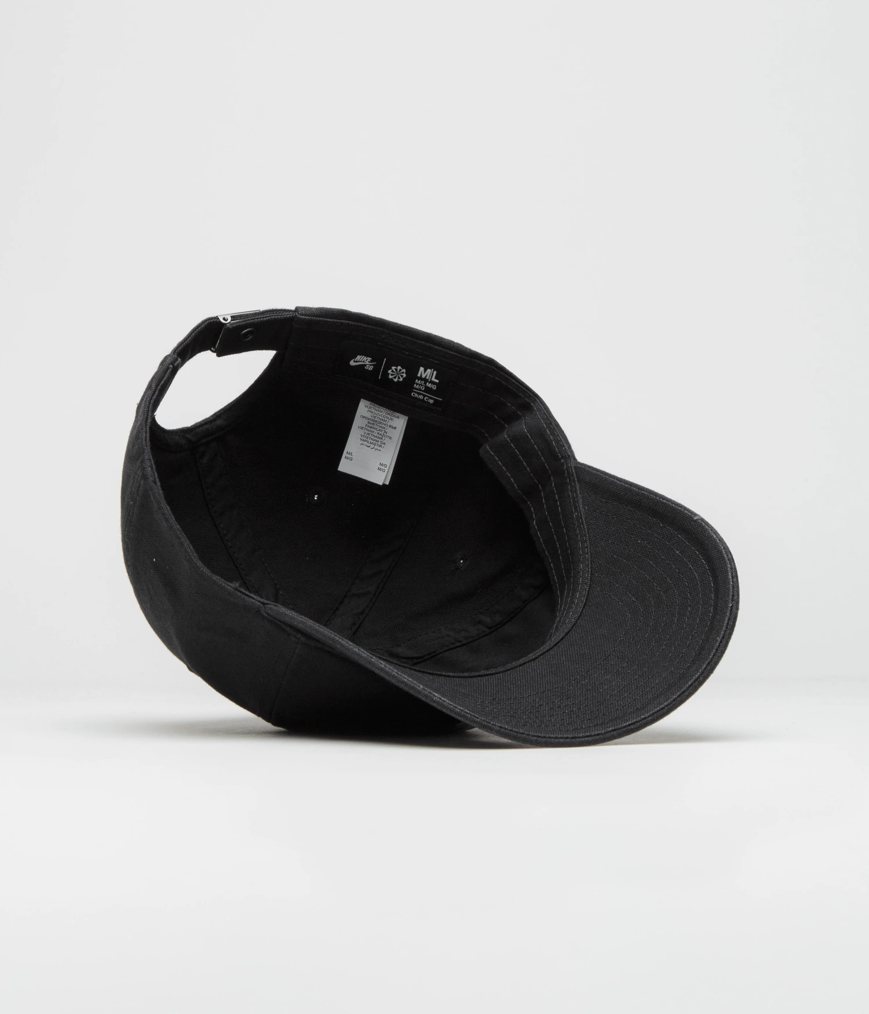 Nike SB Club Unstructured Cap - Black / White - Image 4