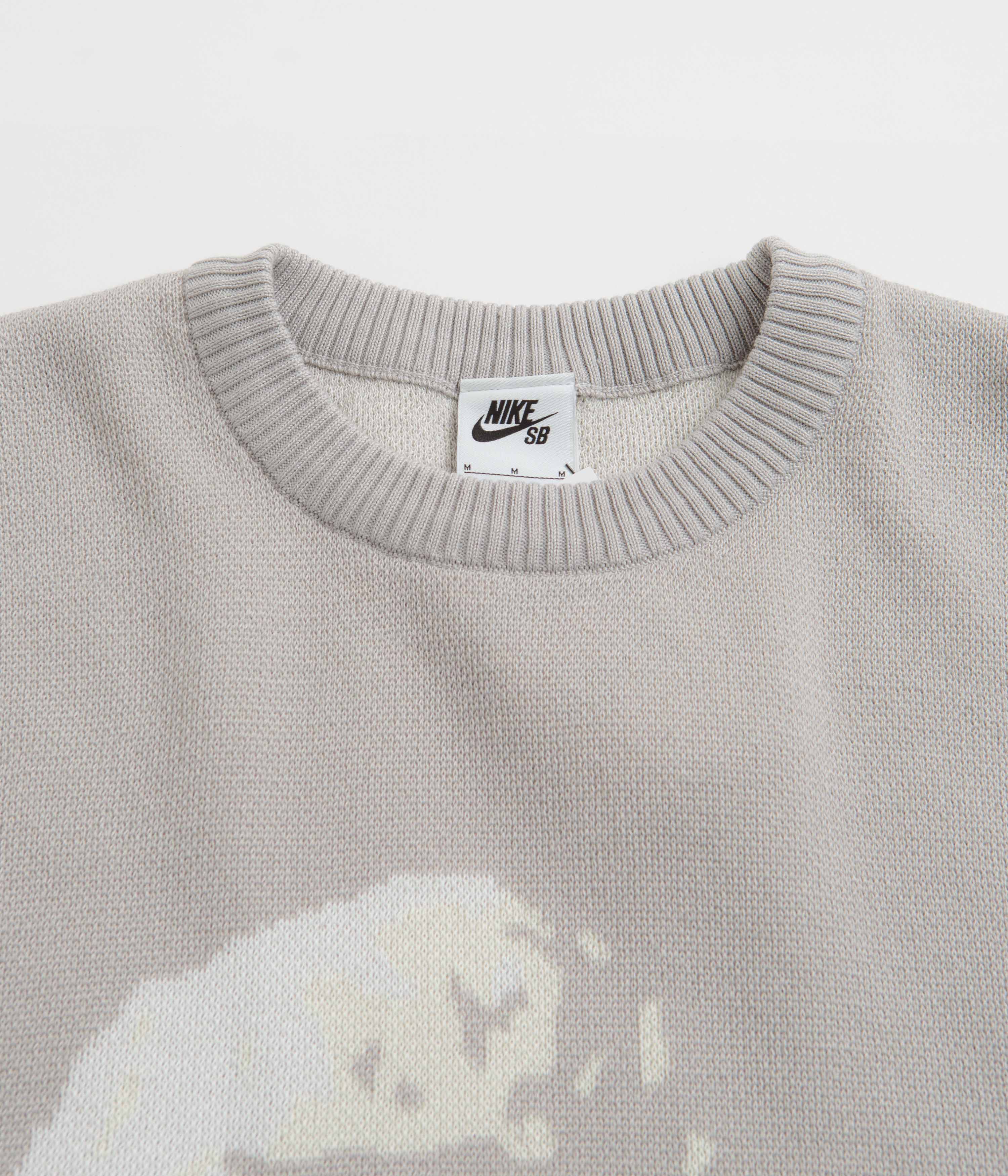 Nike SB Corposk8 Crewneck Sweatshirt - Light Iron Ore - Image 2