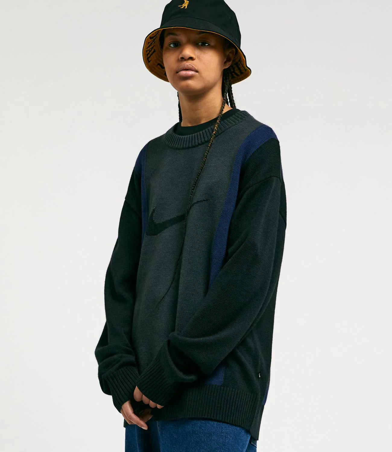 Nike SB Crewneck Sweatshirt - Black / Dark Smoke Grey / Midnight Navy / Black - Image 3