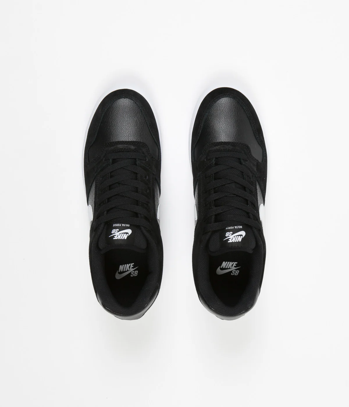 Nike SB Delta Force Vulc Shoes - Black / White - Anthracite - White - Image 7