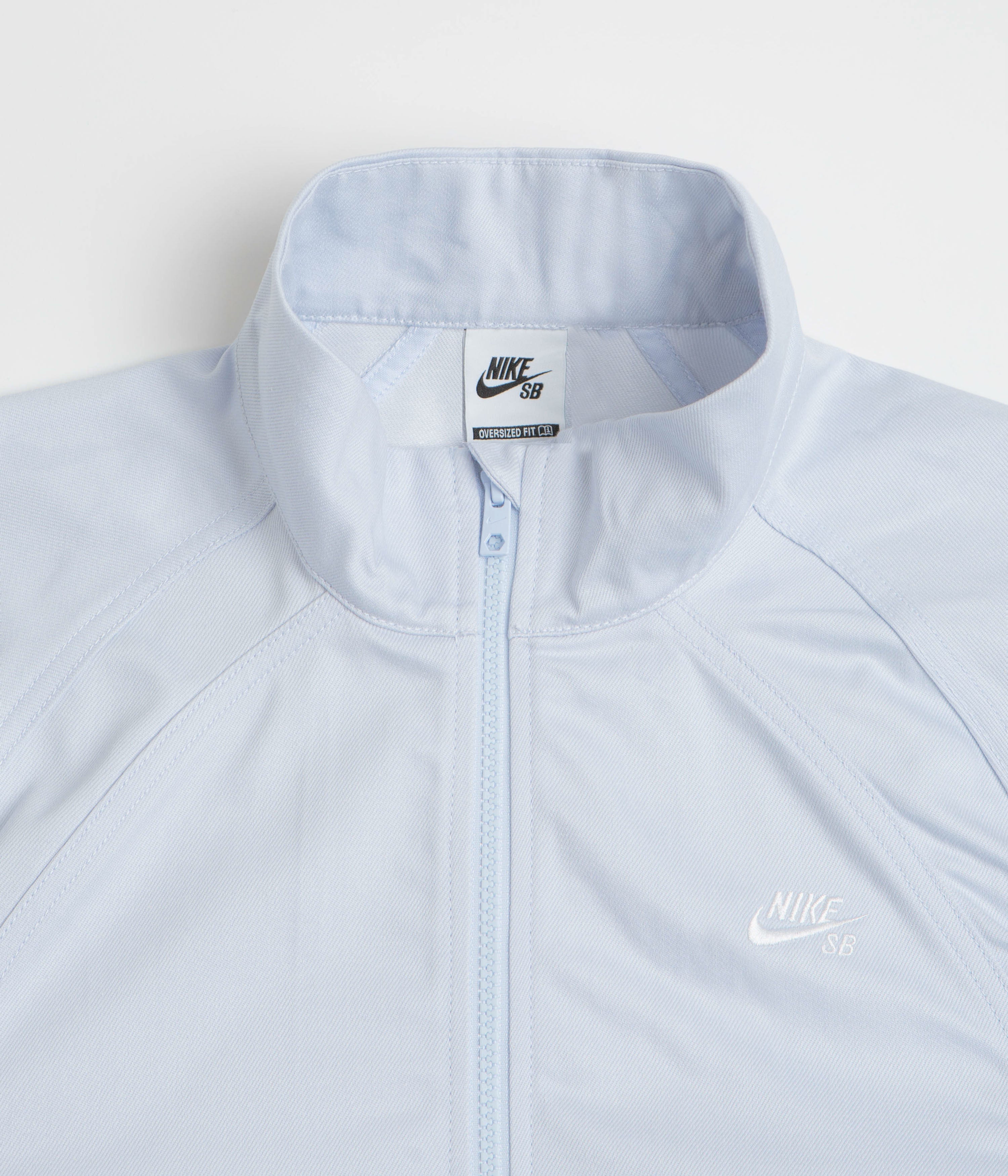 Nike SB Denim Track Jacket - Football Grey / White - Image 4