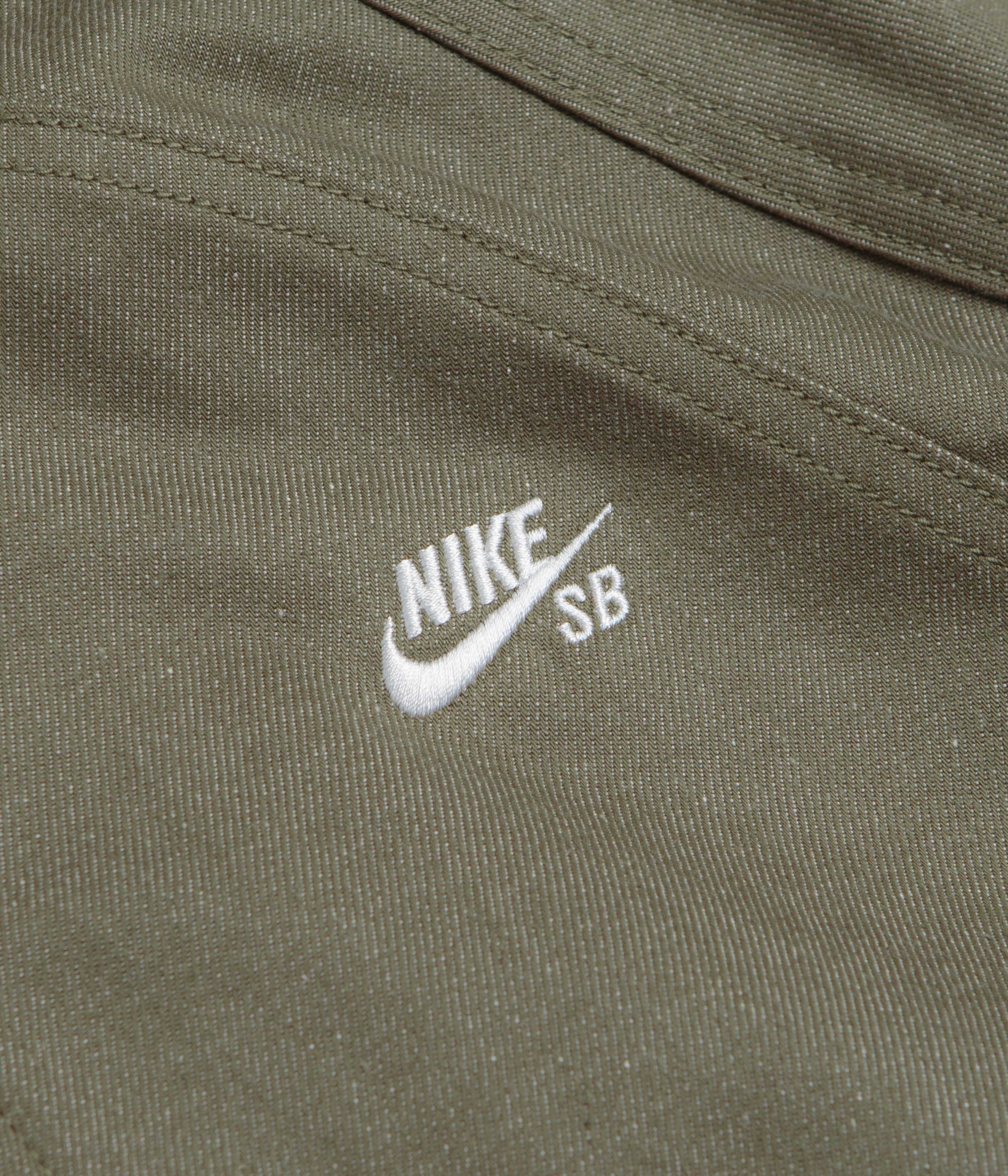 Nike SB Denim Track Jacket - Medium Olive / White - Image 5