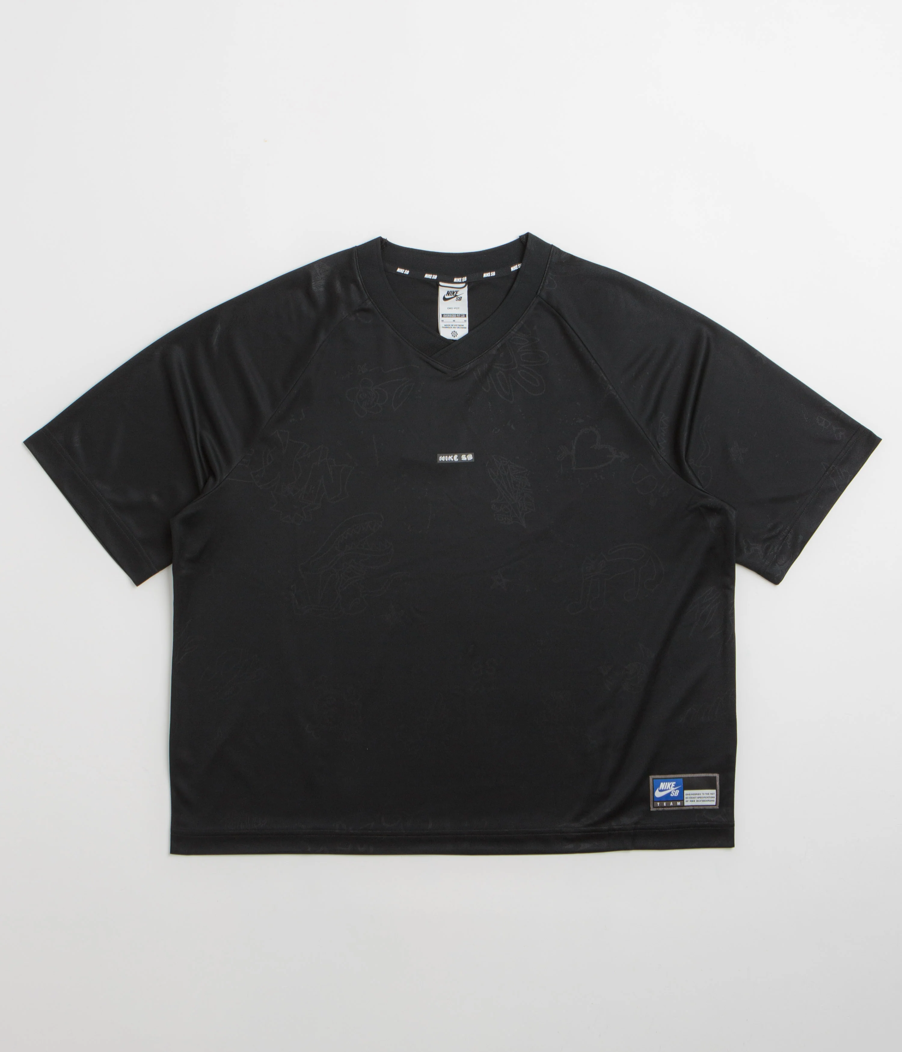 Nike SB Desk Doodle Jersey - Black