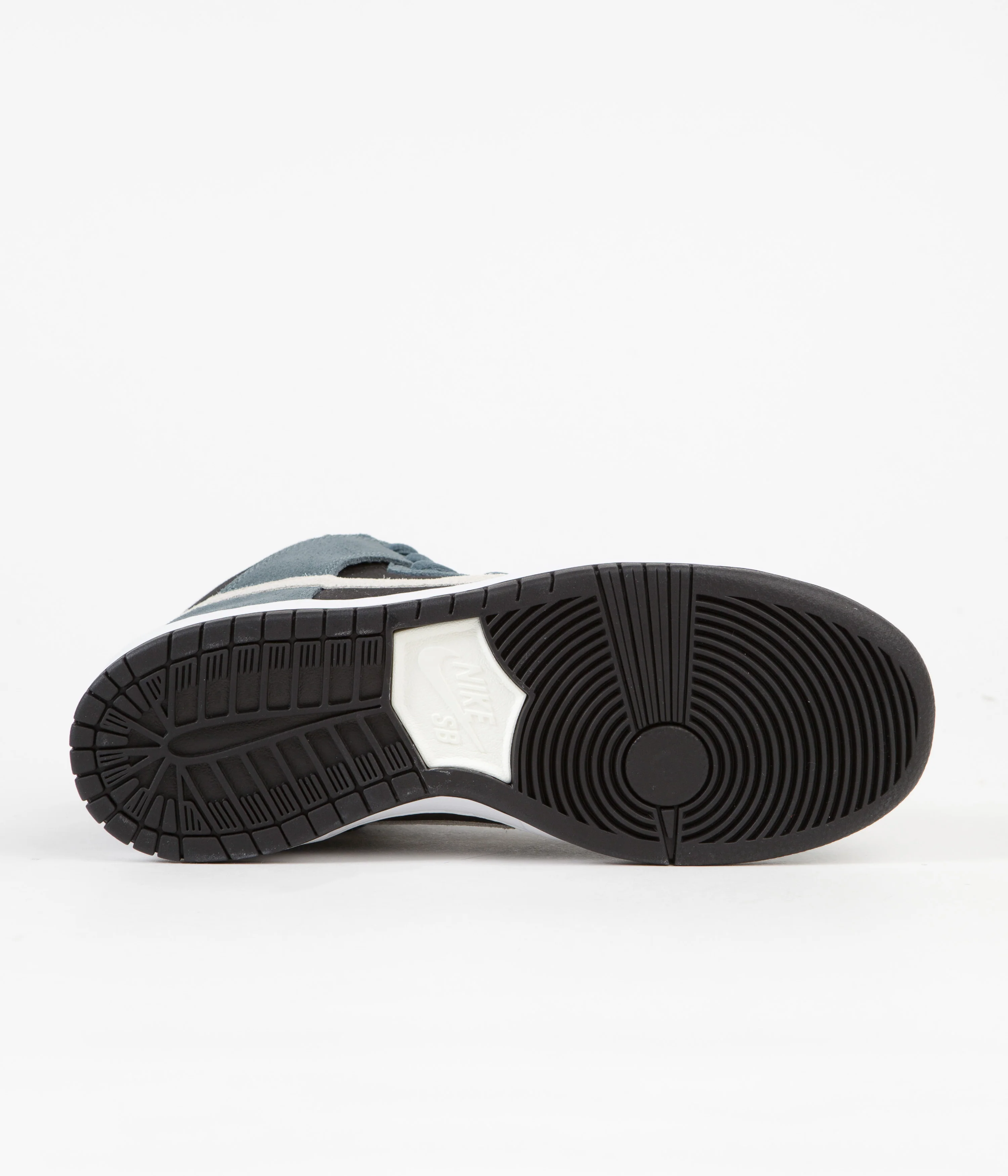 Nike SB Dunk High Pro Shoes - Mineral Slate / Sail - Black - White - Image 6