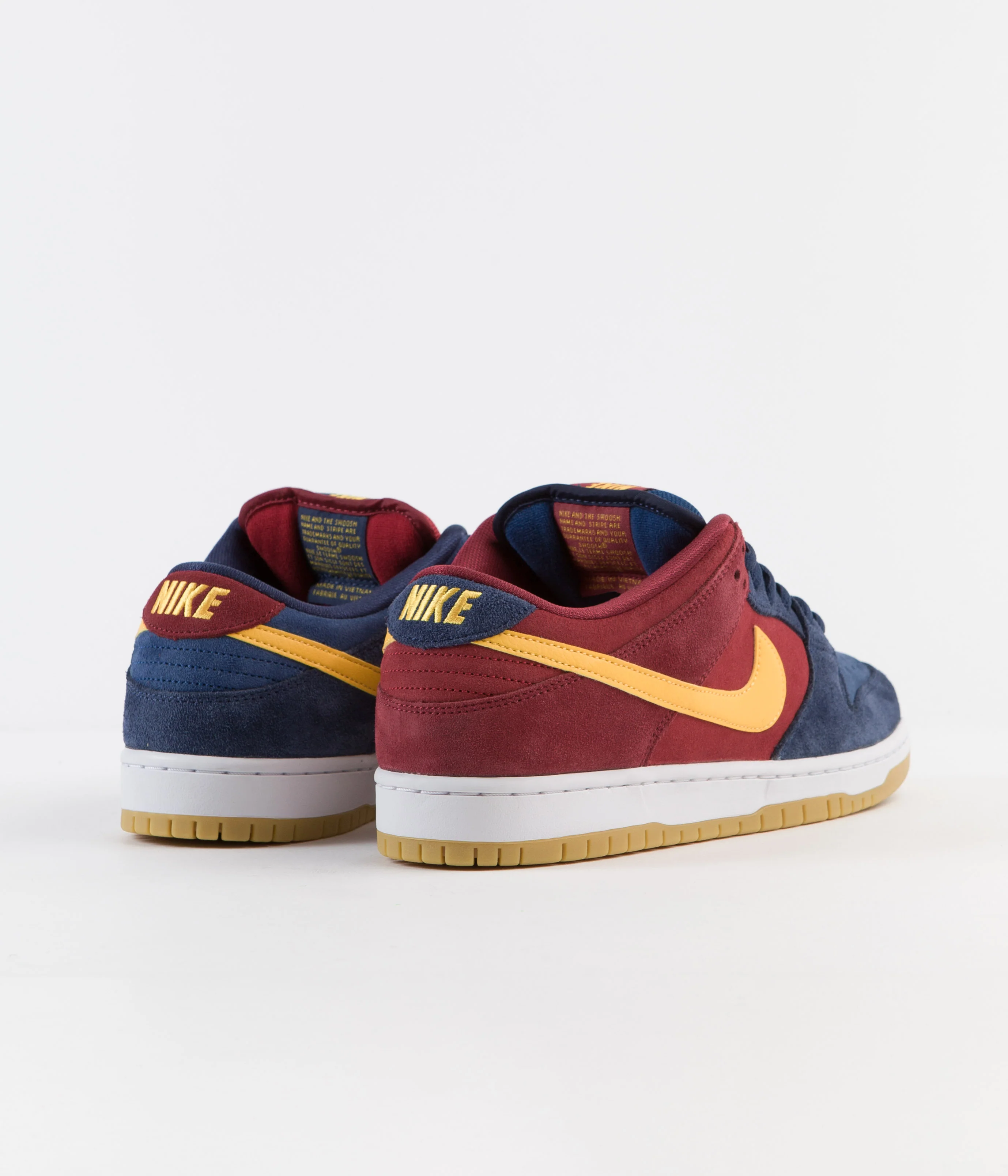 Nike SB Dunk Low Pro 'Barcelona' Shoes - Navy / University Gold - Gym Red - Court Blue - Image 4