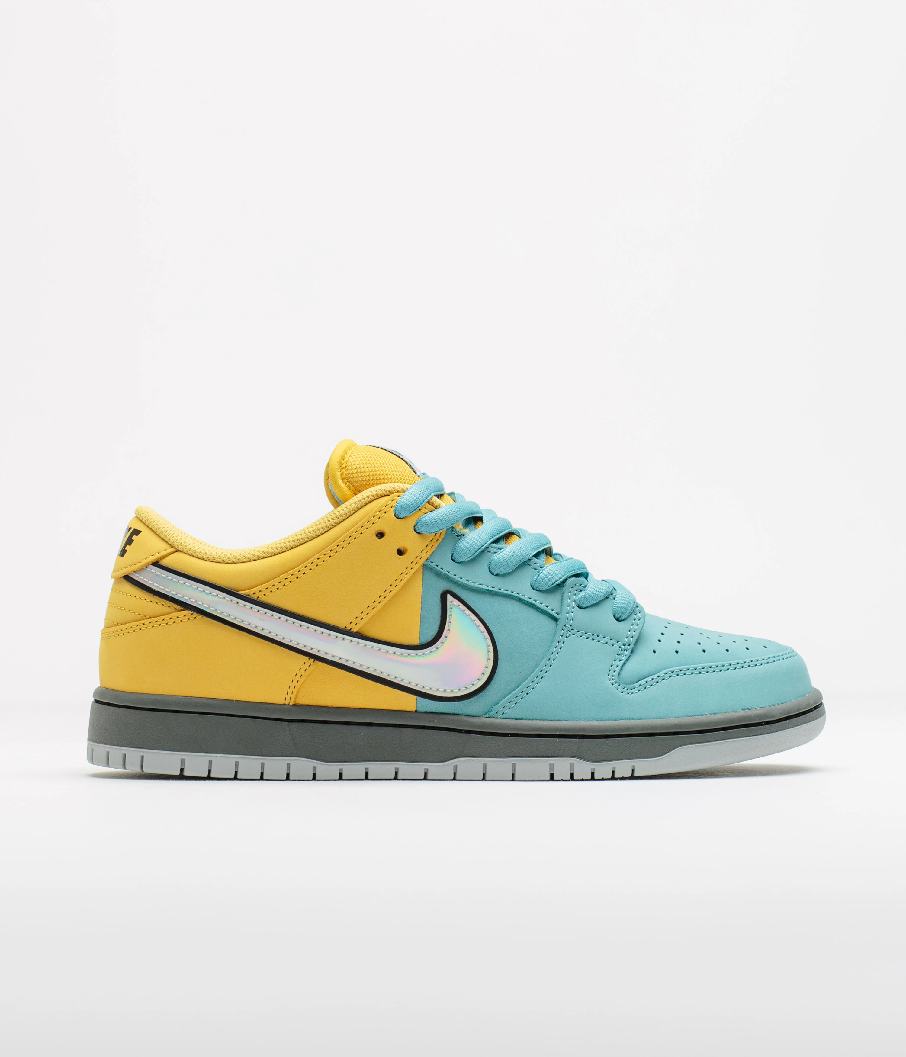Nike SB Dunk Low Pro ‘Muni Fast' Shoes - Lightening / Wolf Grey - Denim Turquoise