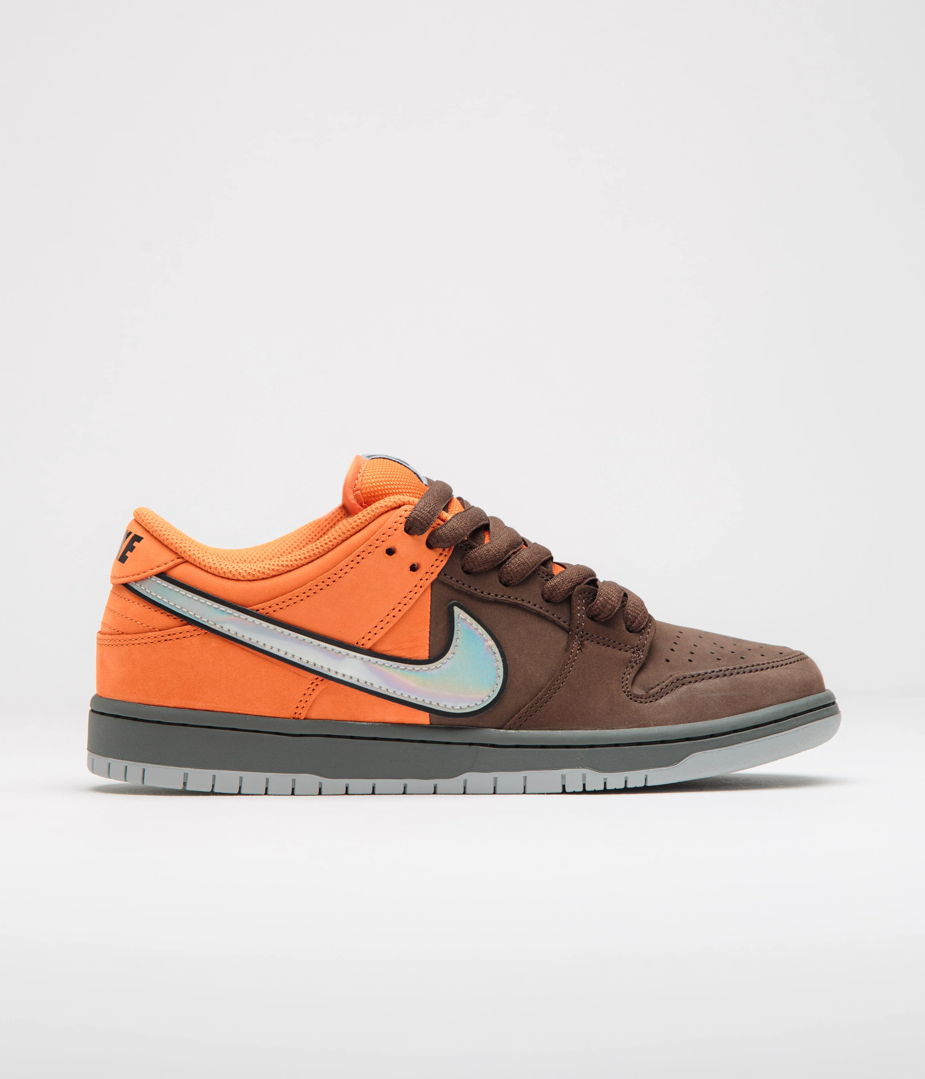 Nike SB Dunk Low Pro ‘Muni Fast' Shoes - Safety Orange / Wolf Grey - Baroque Brown