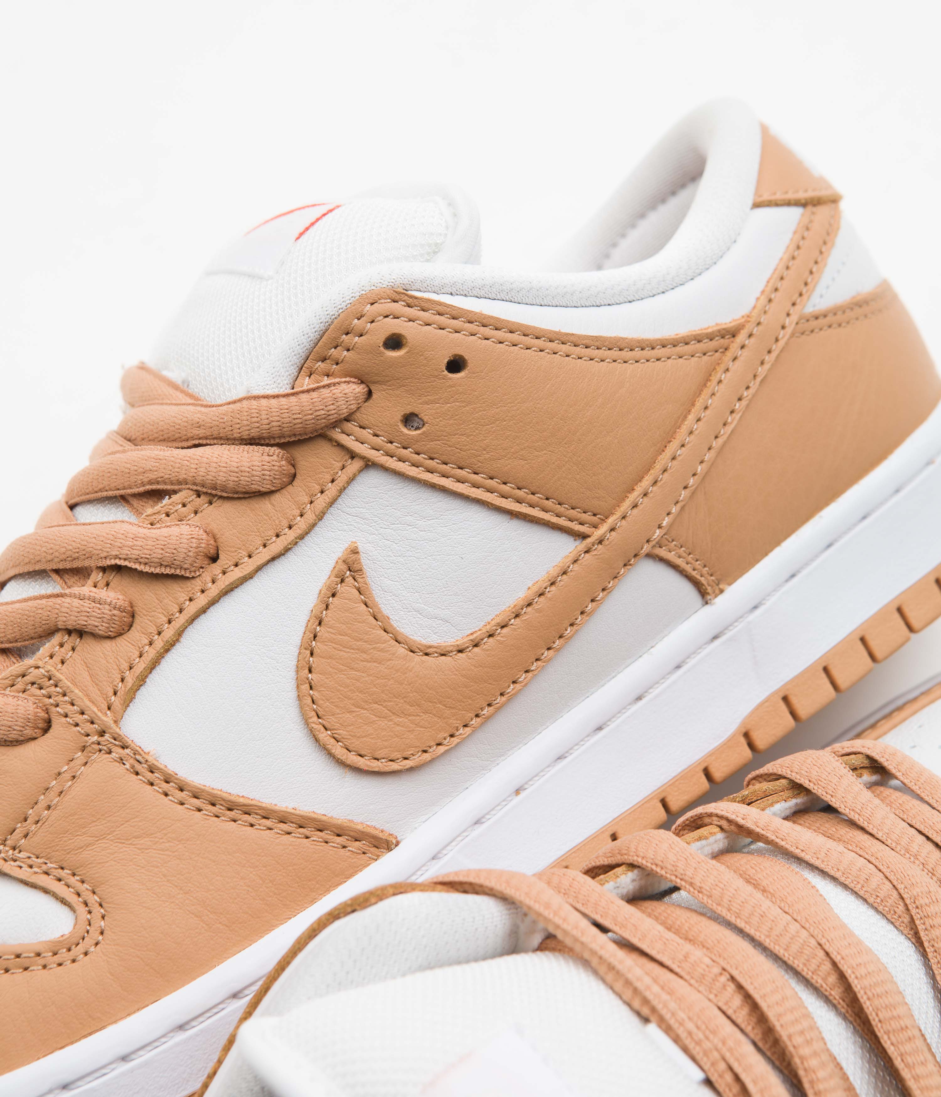 Nike SB Dunk Low Pro Orange Label Shoes - Light Cognac / Light Cognac - White - Light Cognac - Image 3