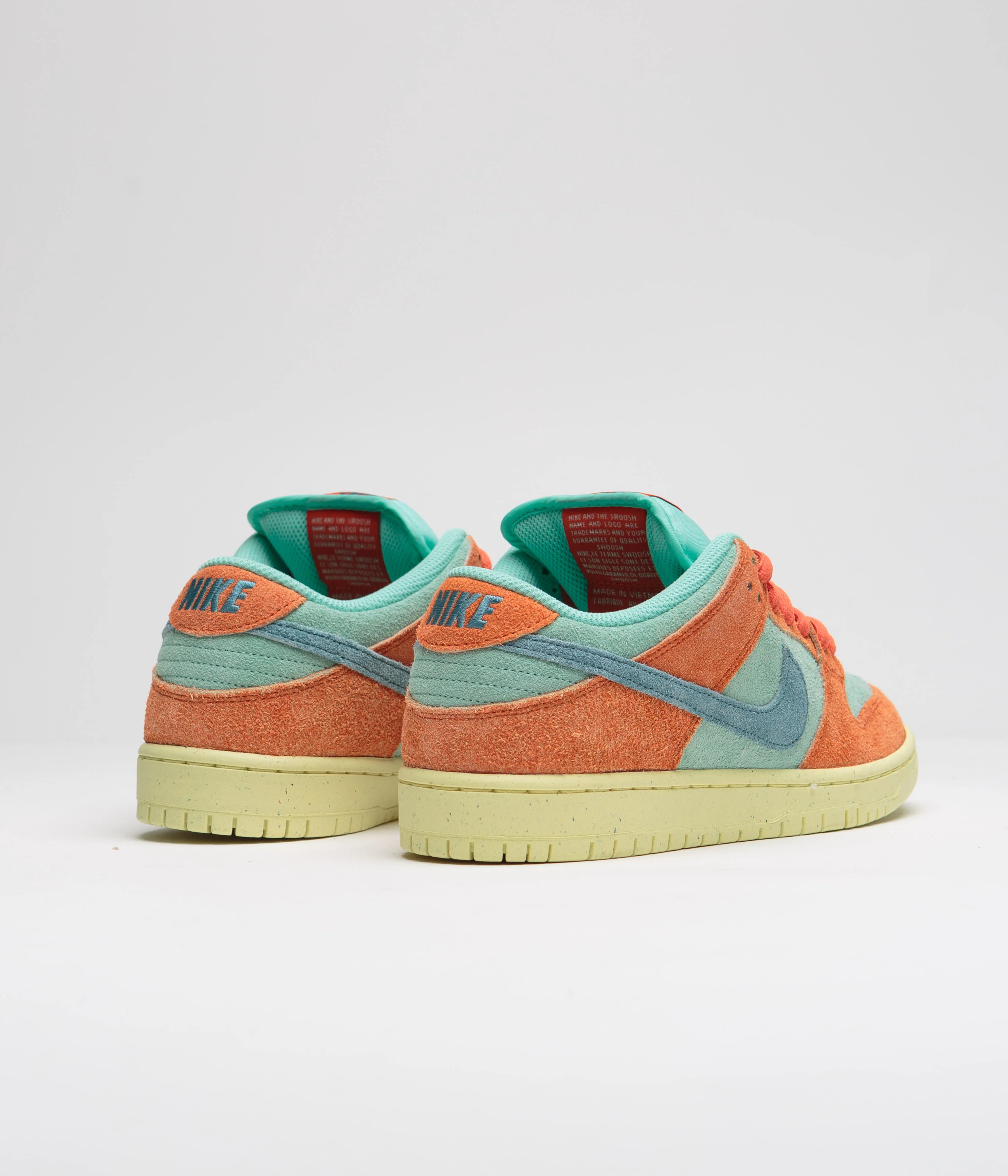 Nike SB Dunk Low Pro Premium Shoes - Orange / Noise Aqua - Emerald Rise - Orange - Image 4
