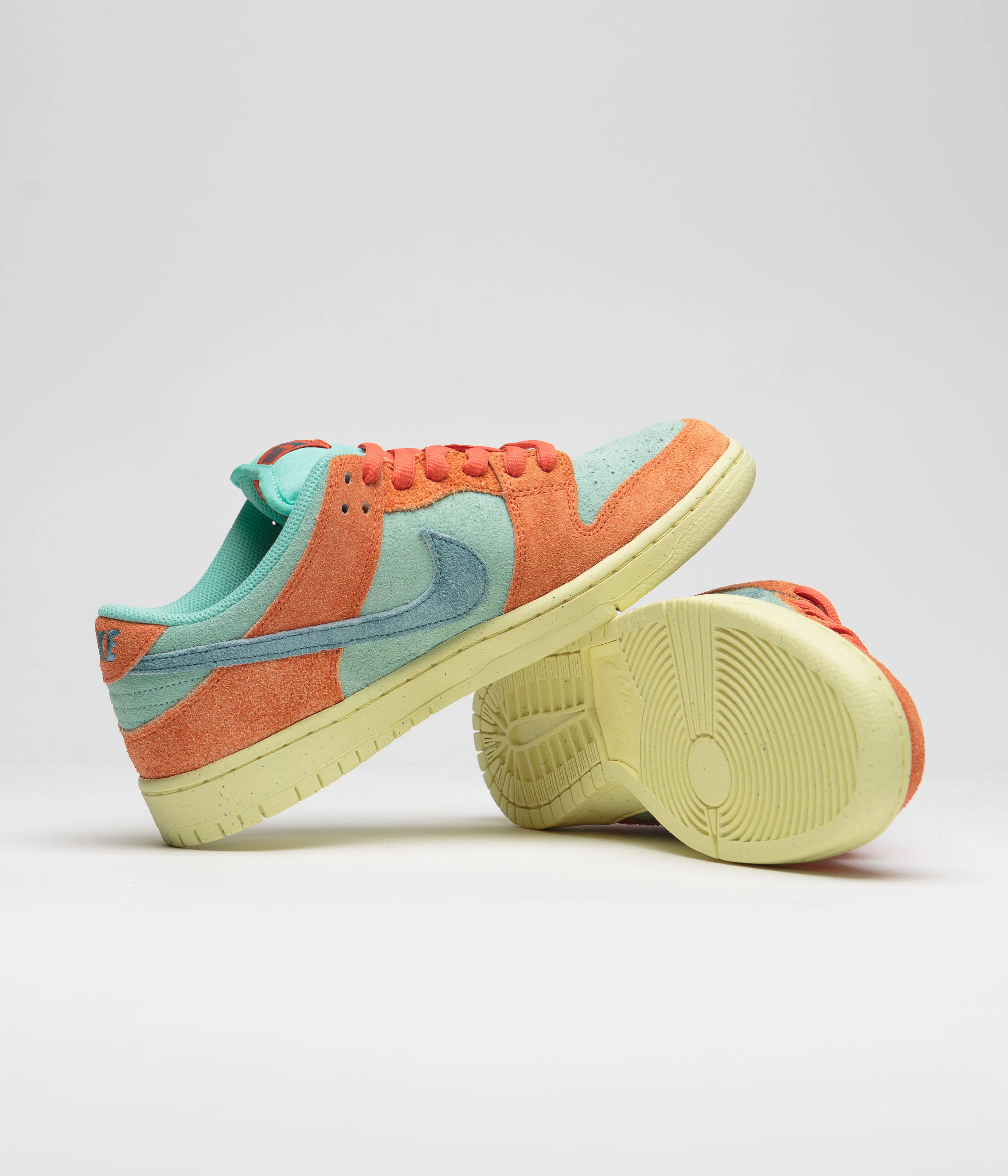 Nike SB Dunk Low Pro Premium Shoes - Orange / Noise Aqua - Emerald Rise - Orange - Image 5