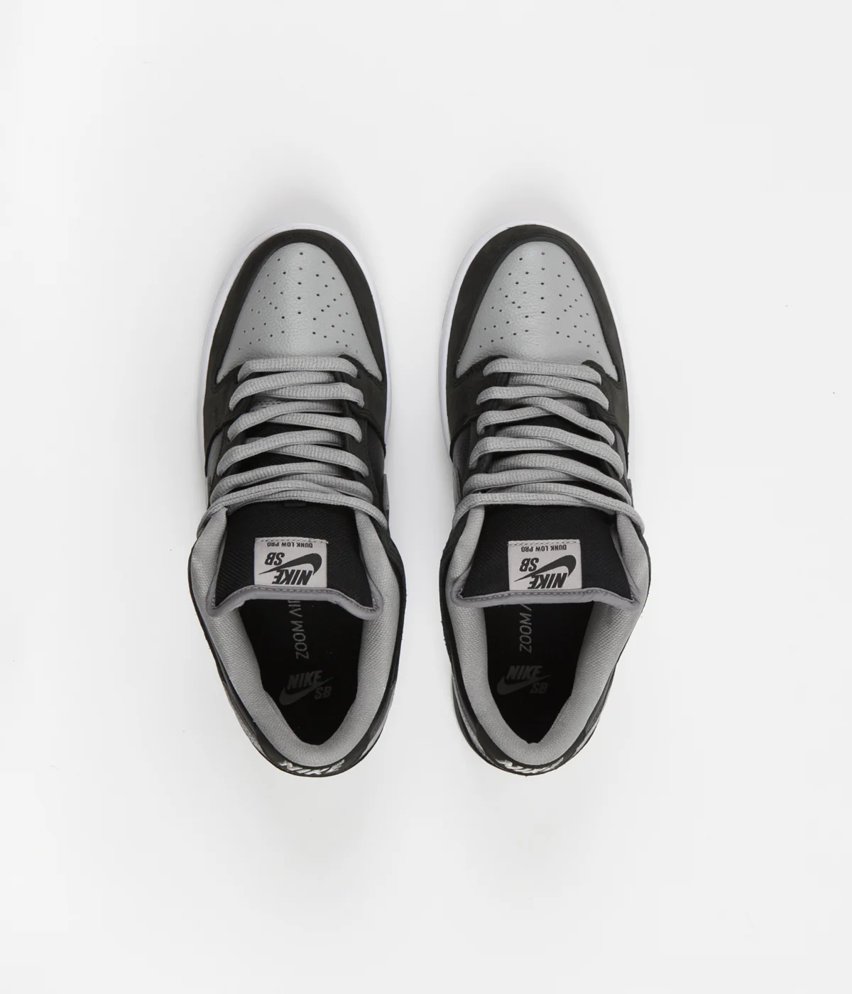Nike SB Dunk Low Pro Shoes - Black / Medium Grey - Black - White - Image 7