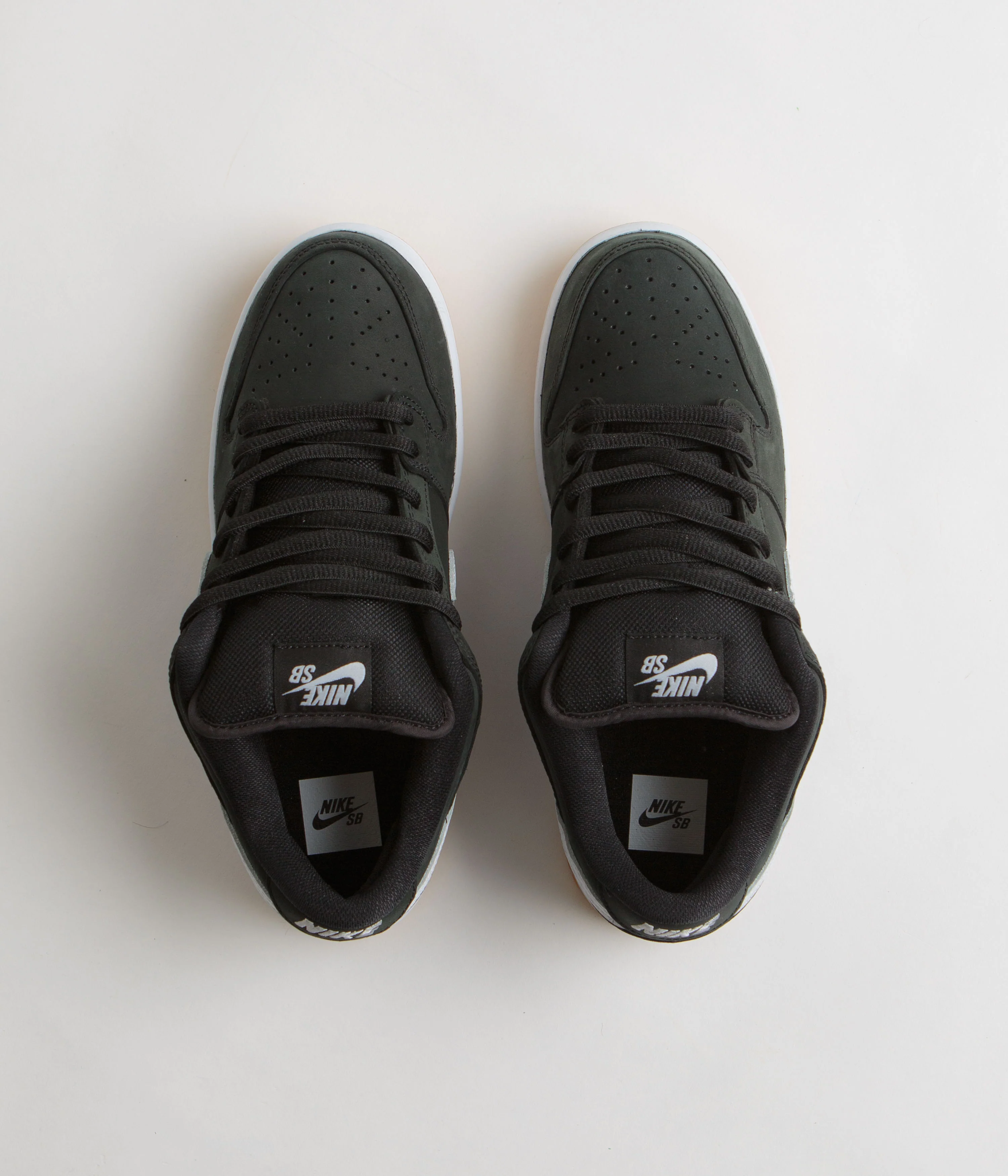 Nike SB Dunk Low Pro Shoes - Black / White - Black - Gum Light Brown - Image 8
