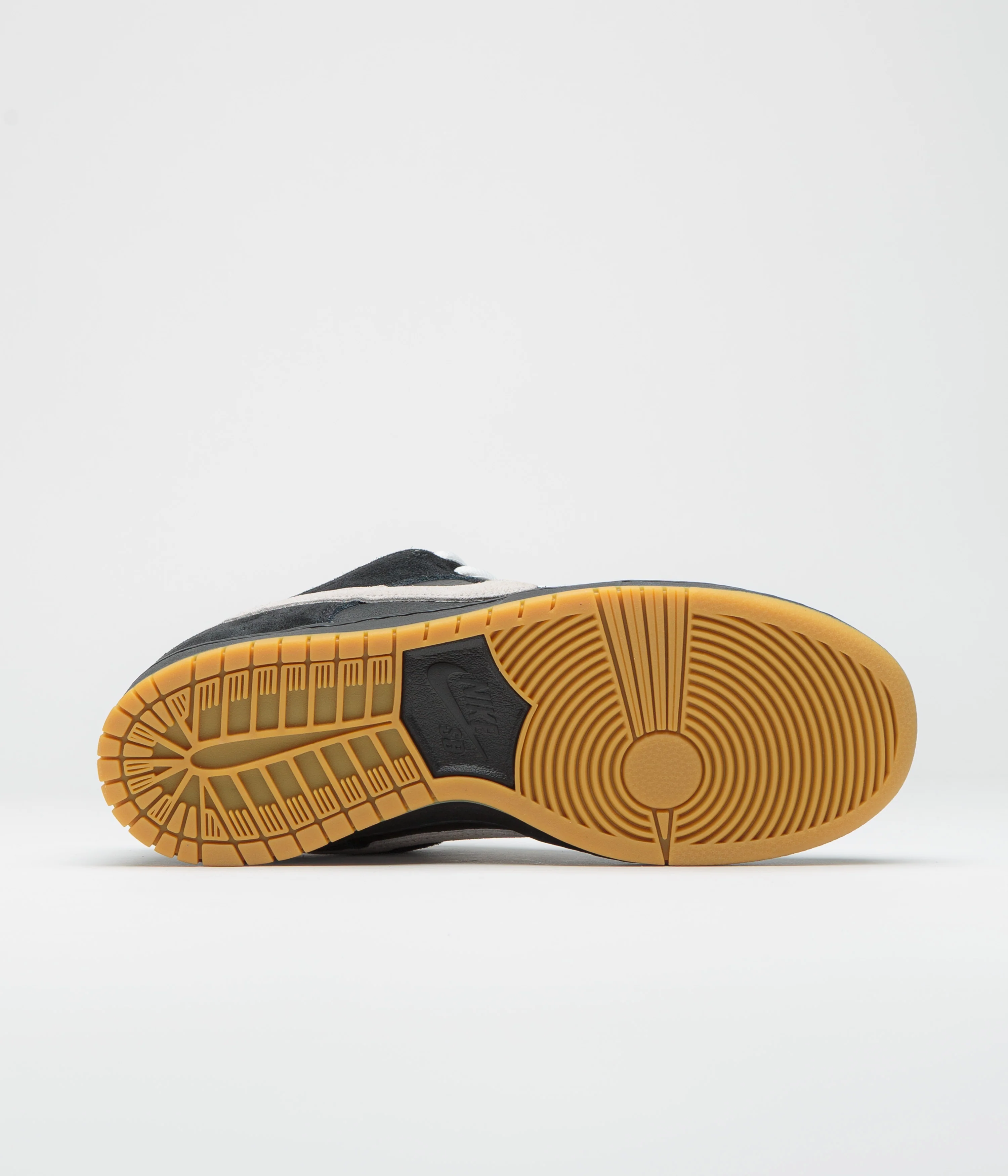 Nike SB Dunk Low Pro Shoes - Black / White - Black - Gum Light Brown - Black - Image 6