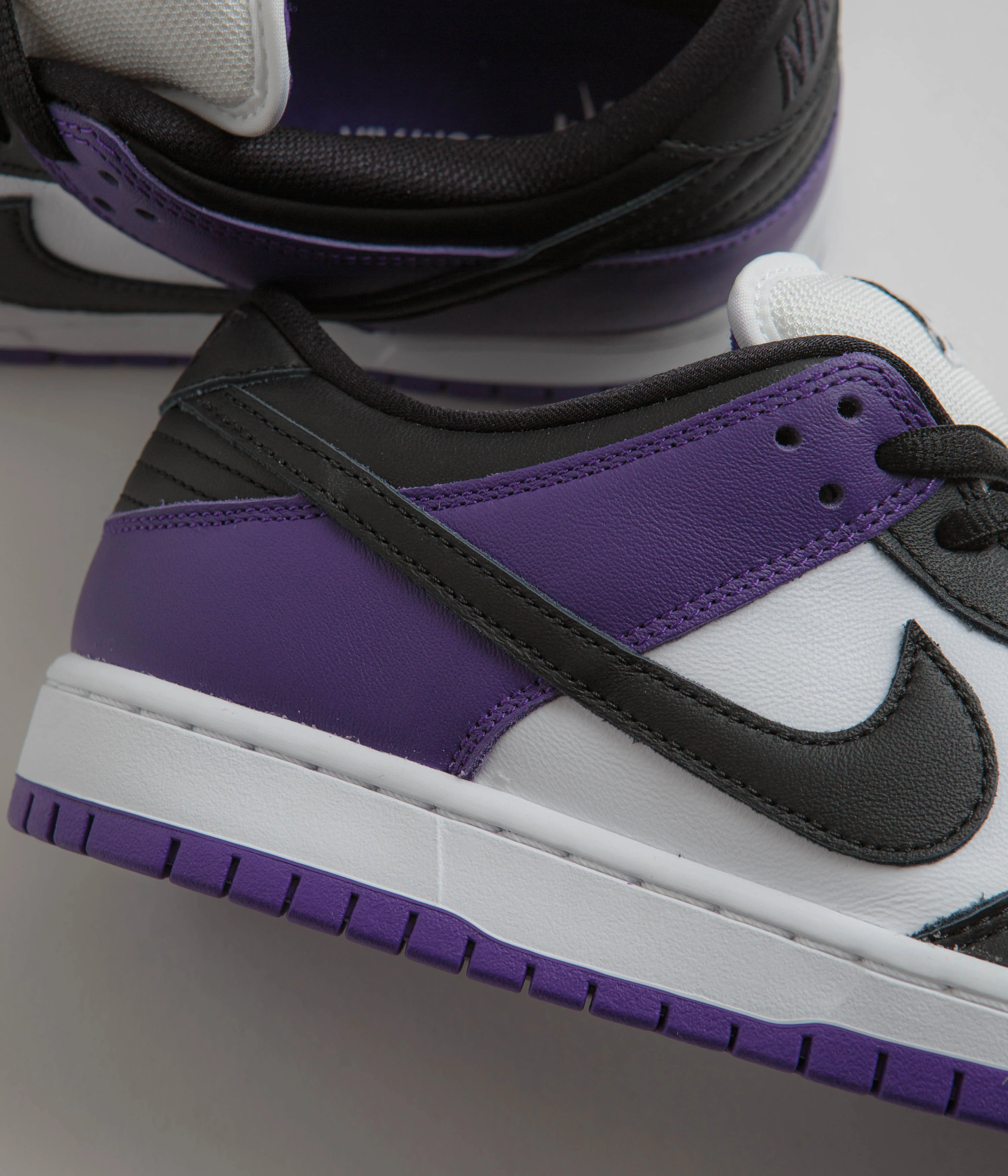 Nike SB Dunk Low Pro Shoes - Court Purple / Black - White - Court Purple - Image 3