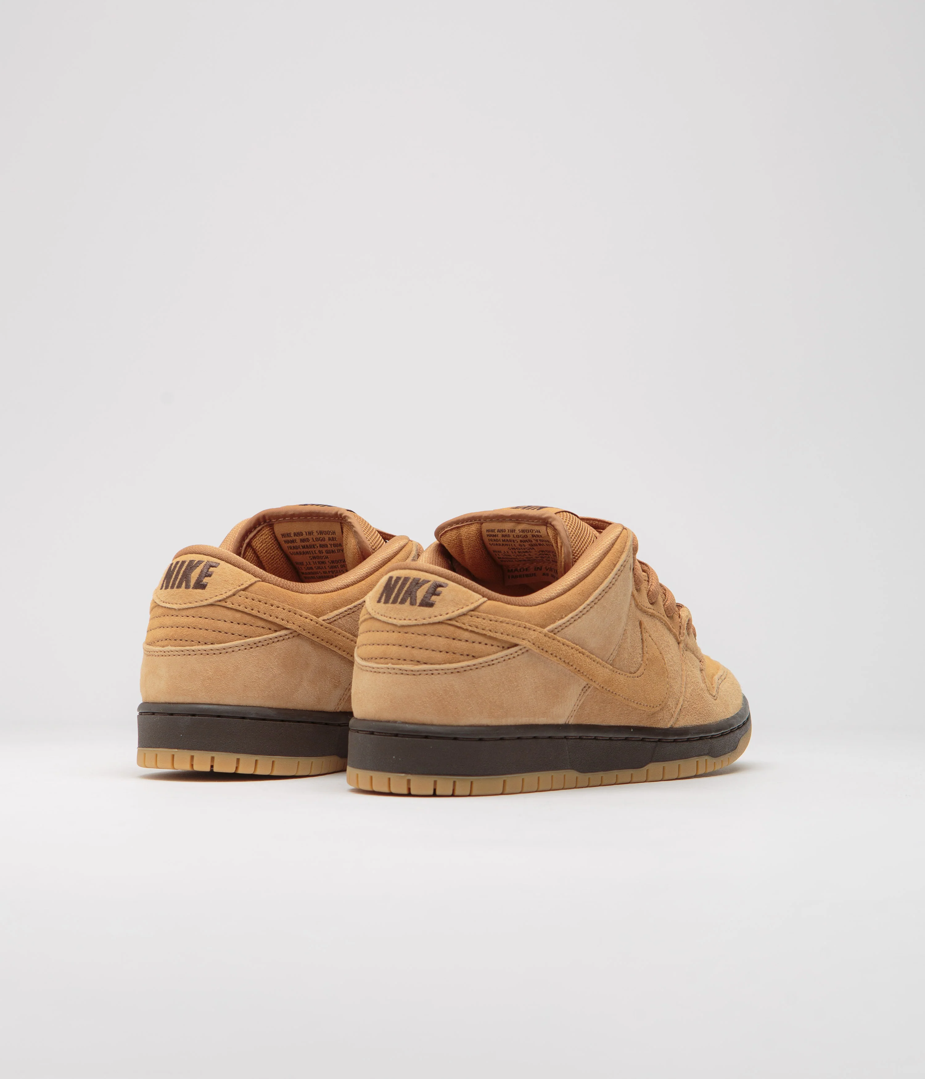 Nike SB Dunk Low Pro 'Wheat' Shoes - Flax / Flax - Flax - Baroque Brown - Image 4