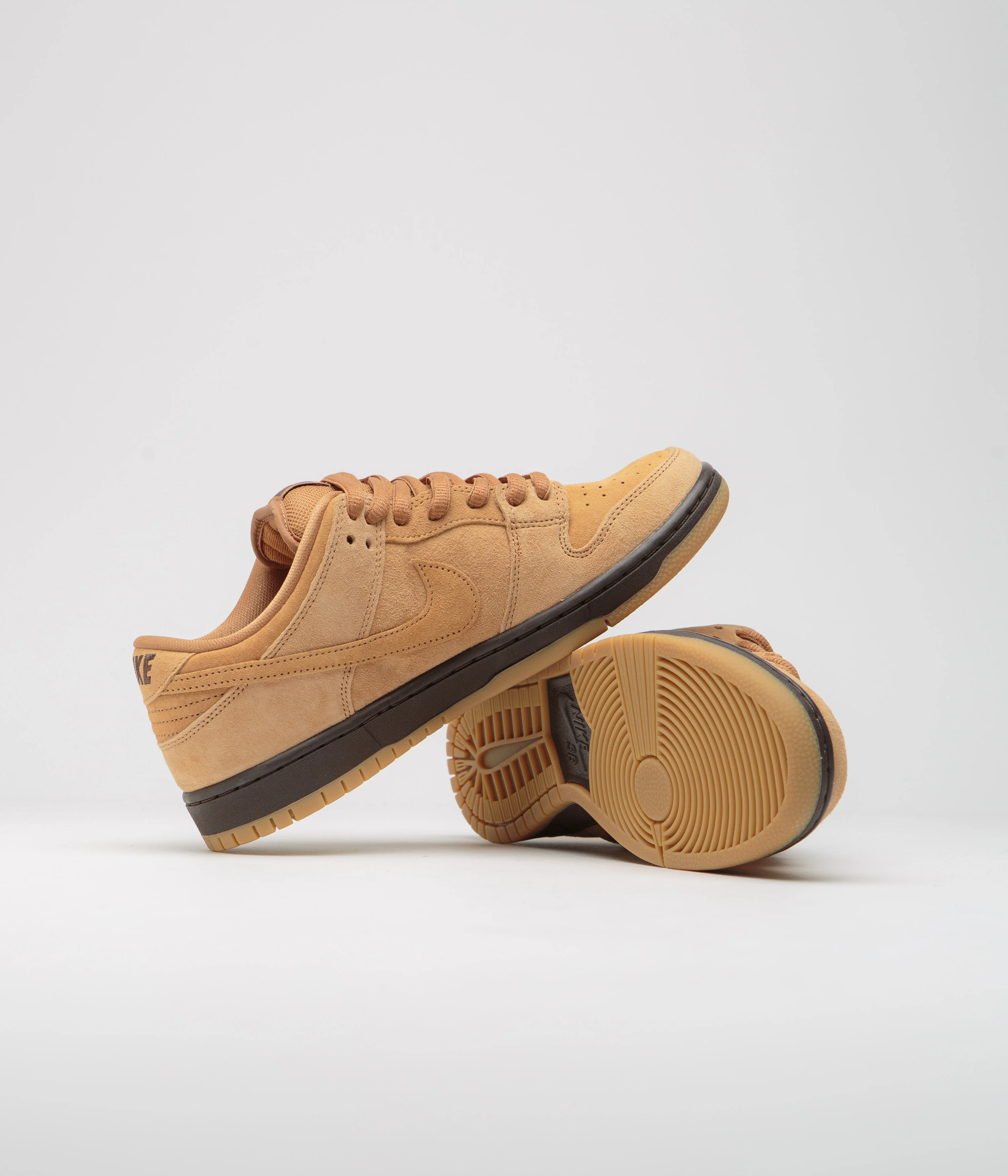 Nike SB Dunk Low Pro 'Wheat' Shoes - Flax / Flax - Flax - Baroque Brown - Image 5