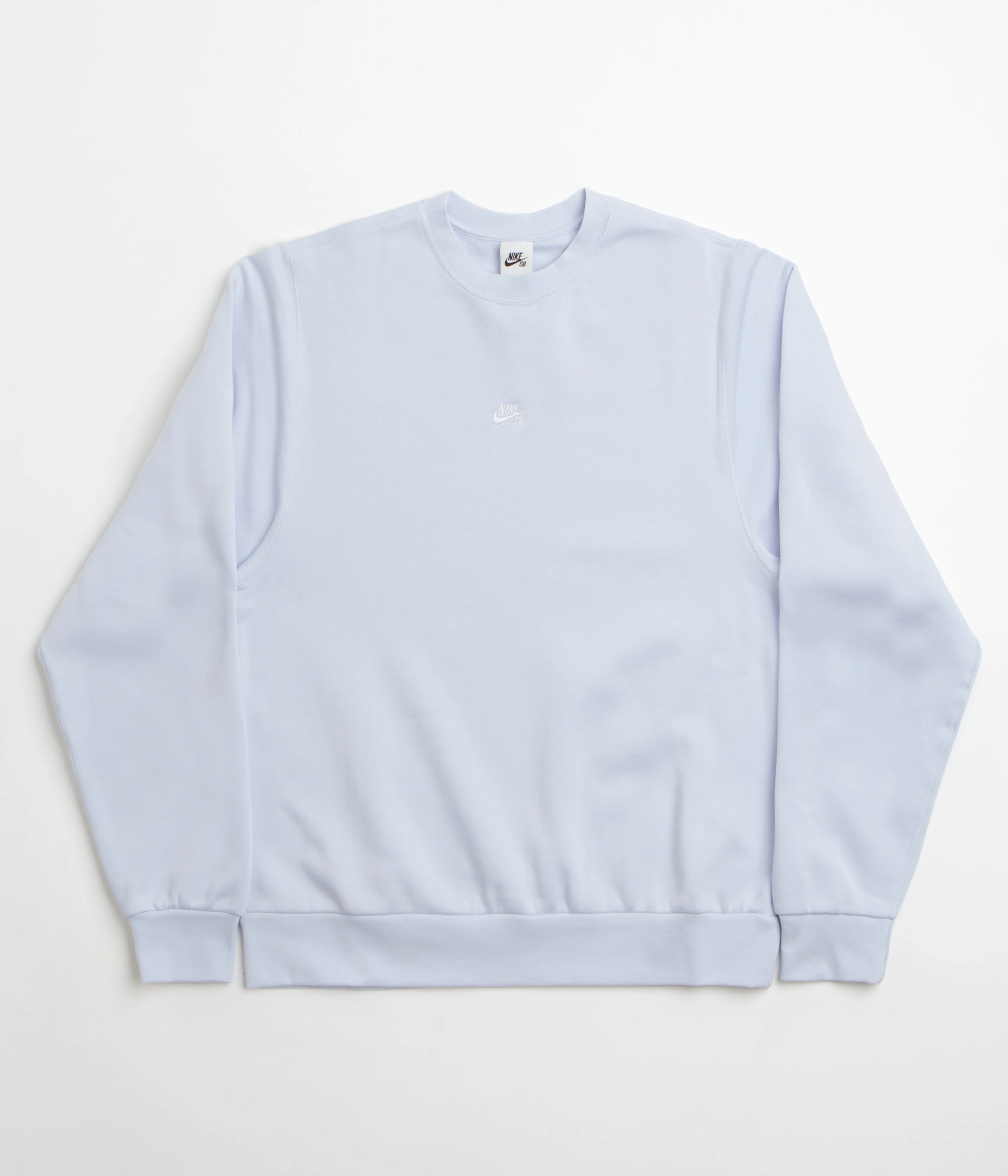 Nike SB Essential Logo Crewneck Sweatshirt - Football Grey / White