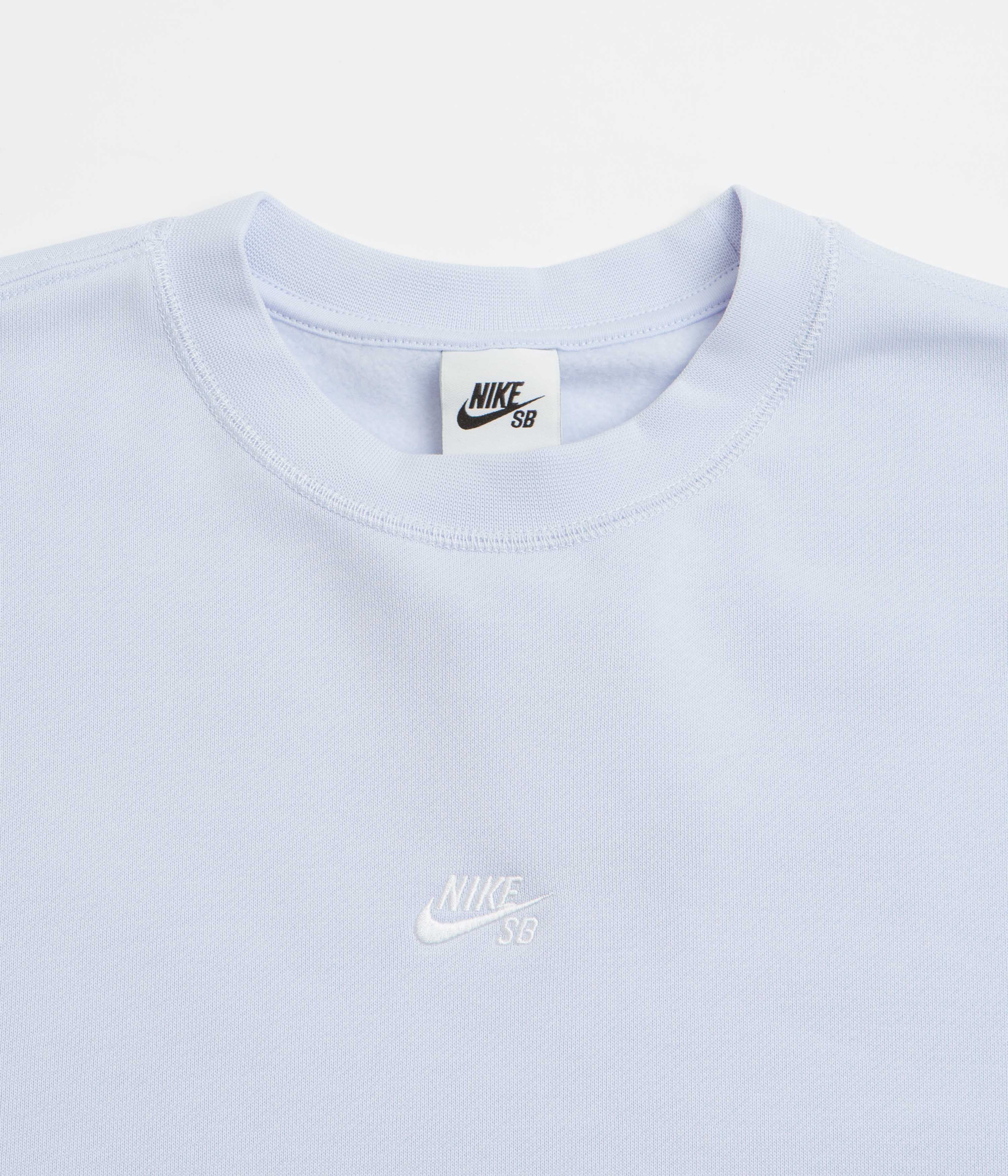 Nike SB Essential Logo Crewneck Sweatshirt - Football Grey / White - Image 2