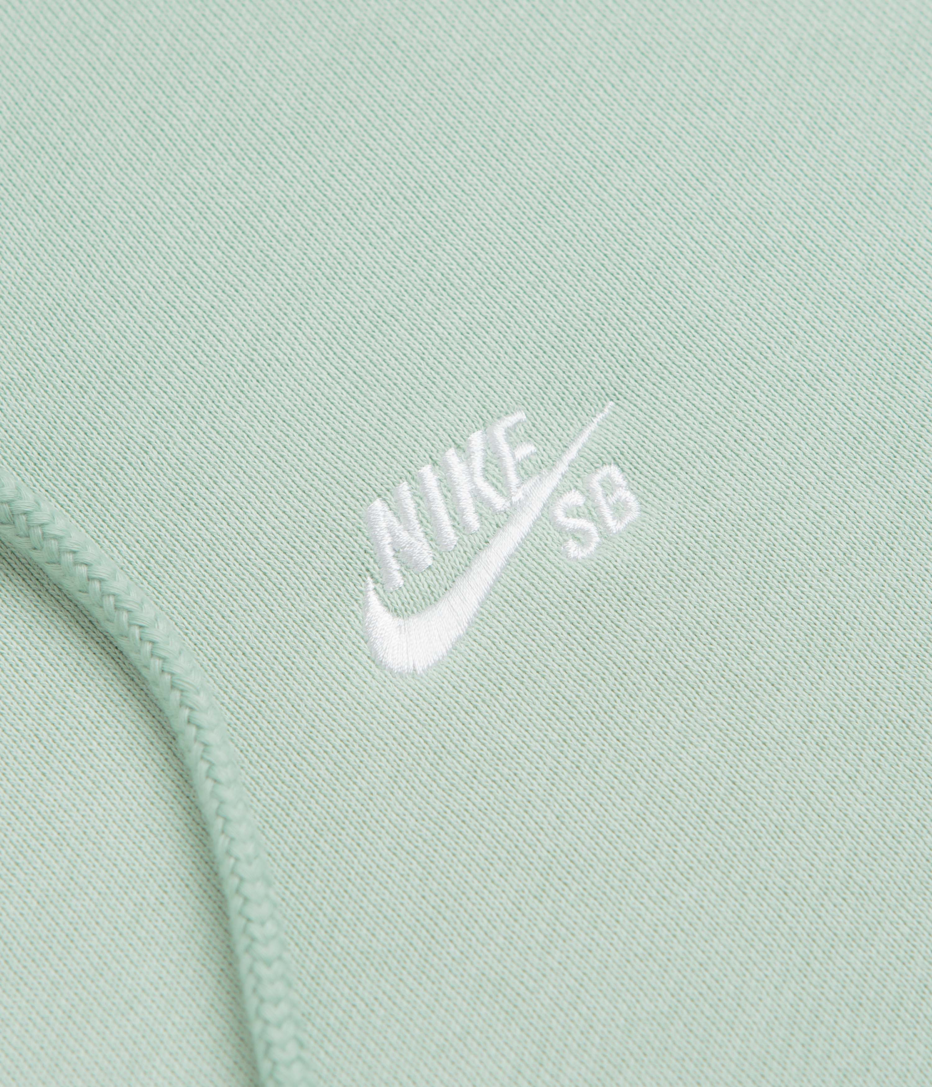 Nike SB Essential Logo Full Zip Hoodie - Pistachio Frost / White - Image 4