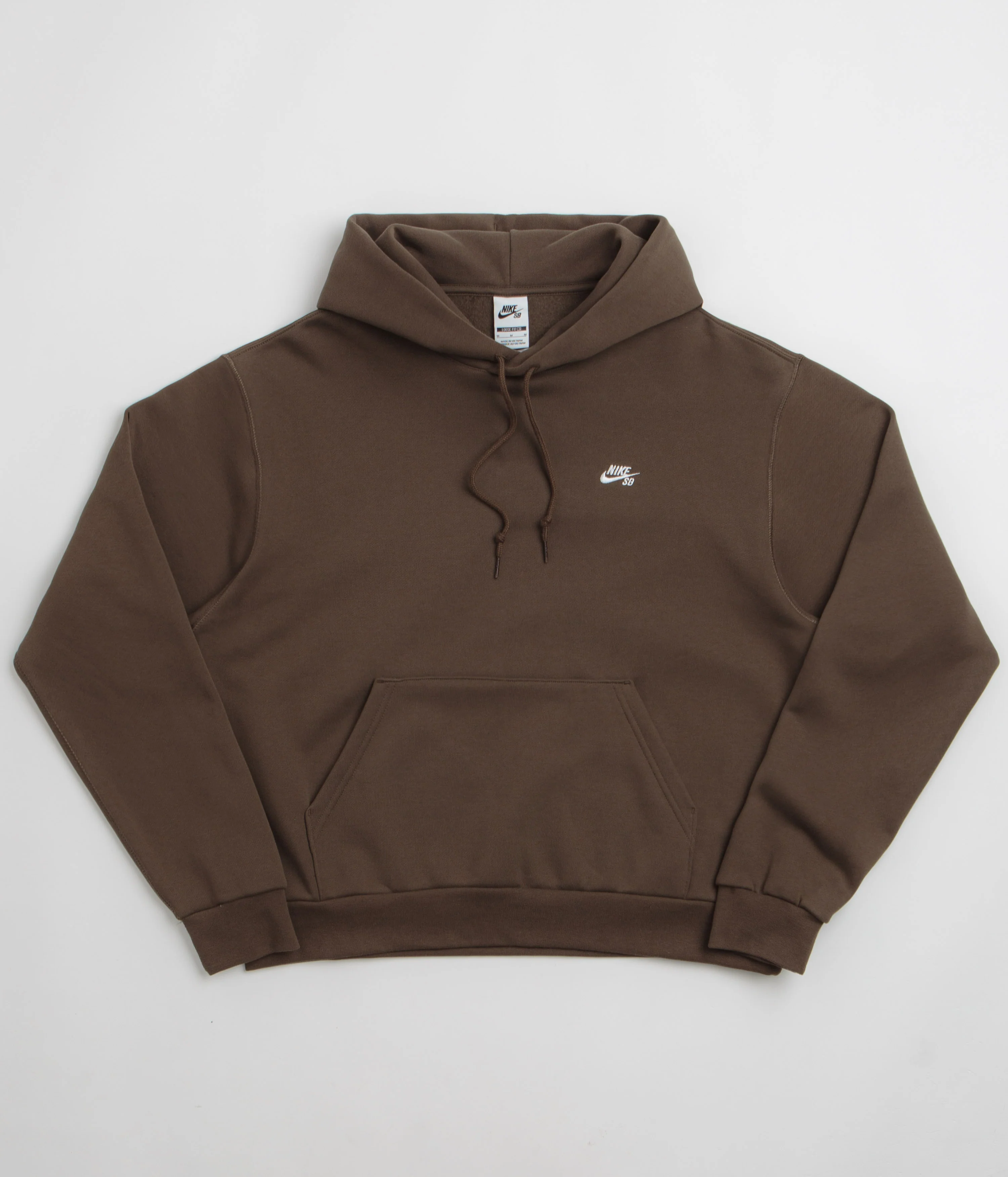 Nike SB Essential Logo Hoodie - Dark Hazel / White