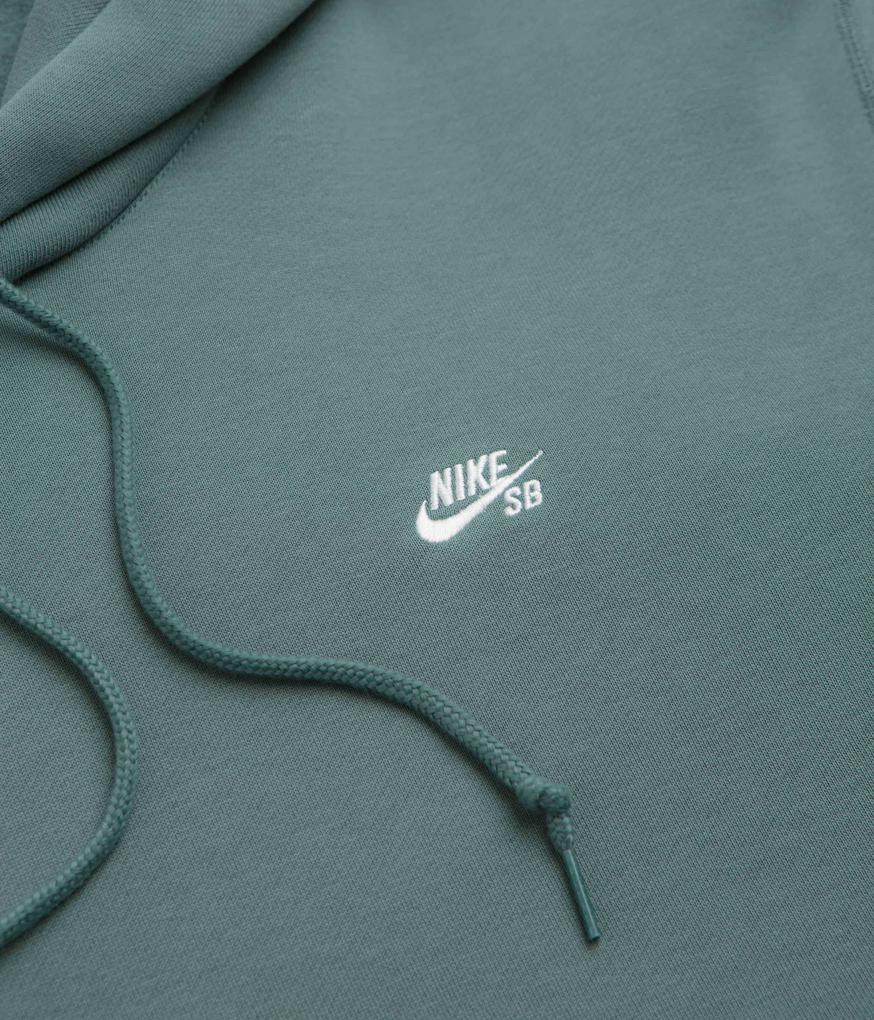 Nike SB Essential Logo Hoodie - Mineral Slate / White - Image 4