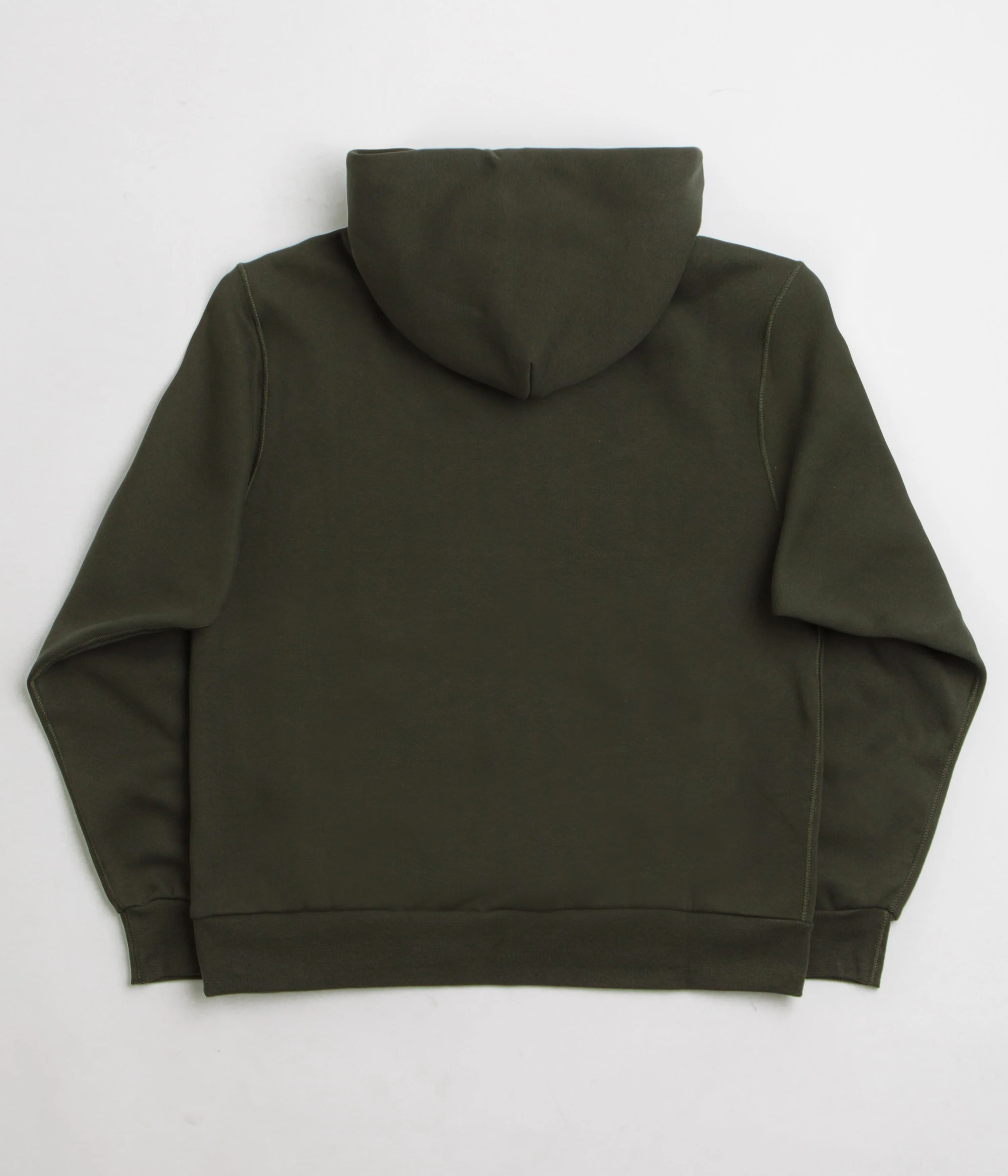 Nike SB Essential Small Logo Hoodie - Sequoia / White - Image 2