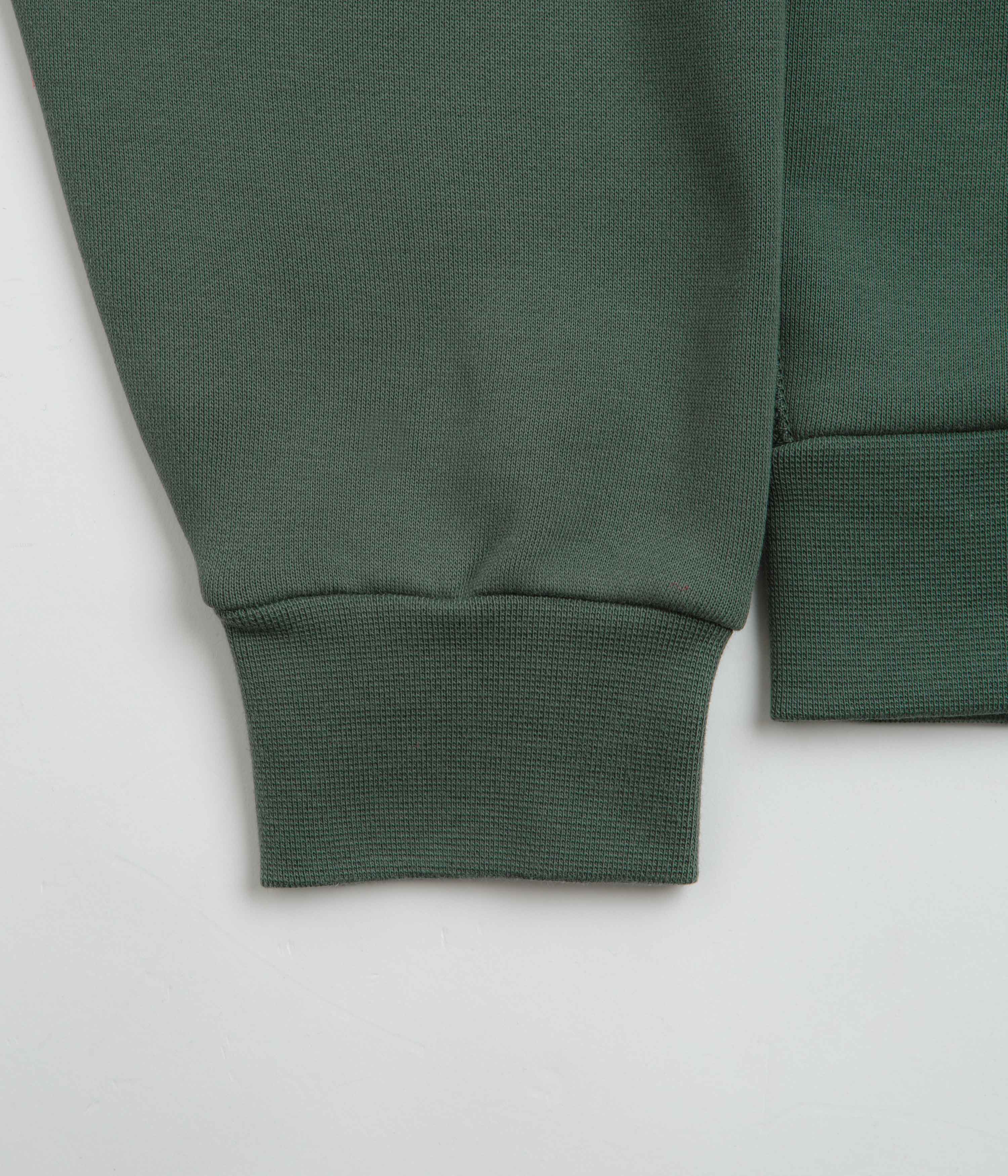 Nike SB Essential Small Logo Hoodie - Vintage Green / White - Image 2