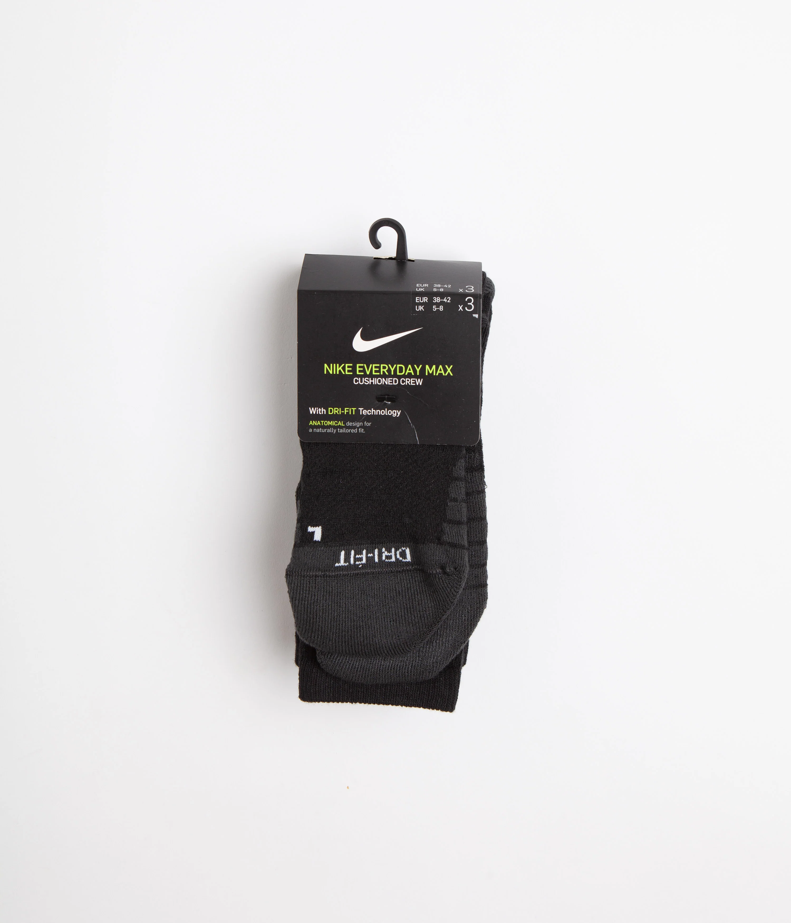 Nike SB Everyday Max Cushioned Crew Socks (3 Pack) - Black / Anthracite / White - Image 2