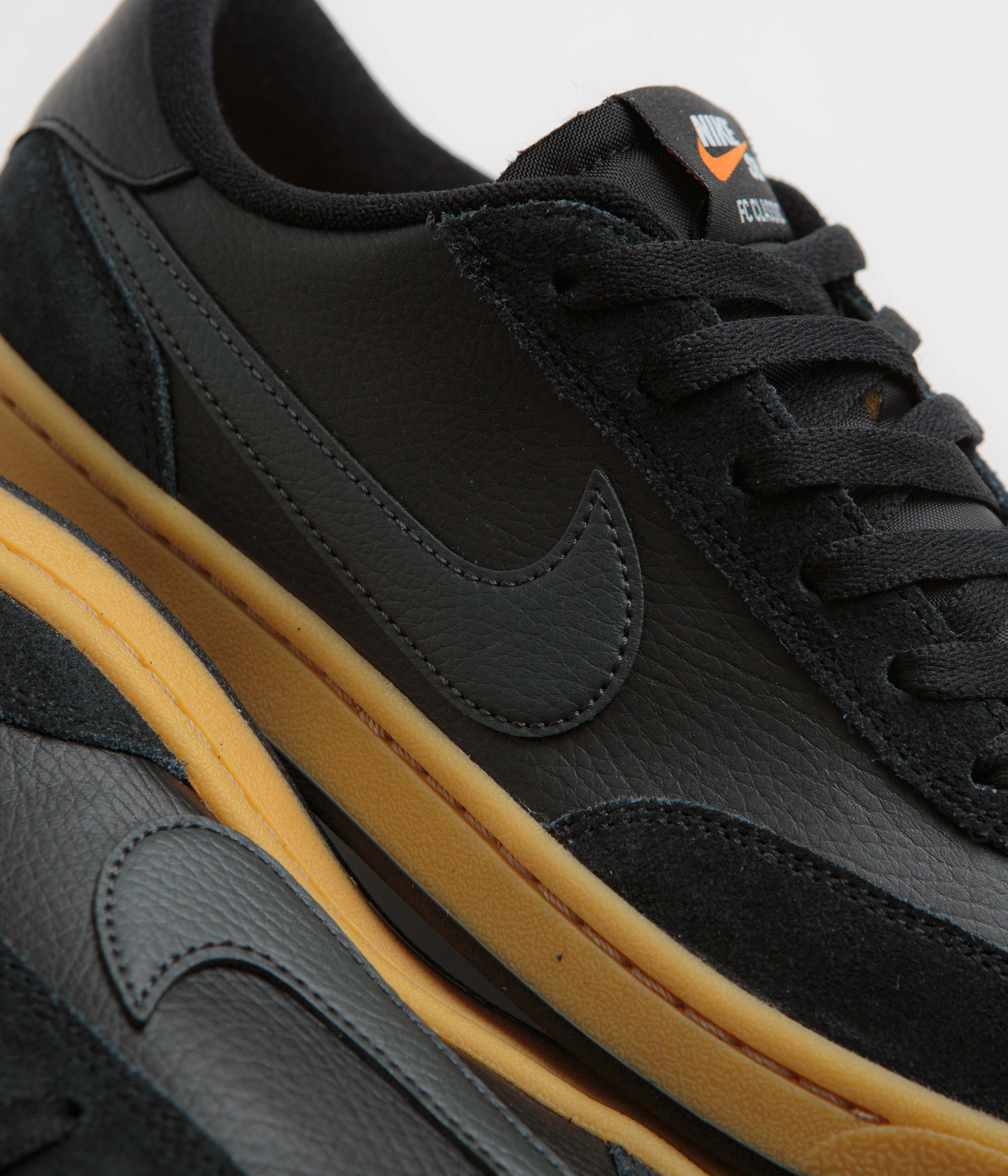 Nike SB FC Classic Shoes - Black / Anthracite - Black - Vivid Orange - Image 3