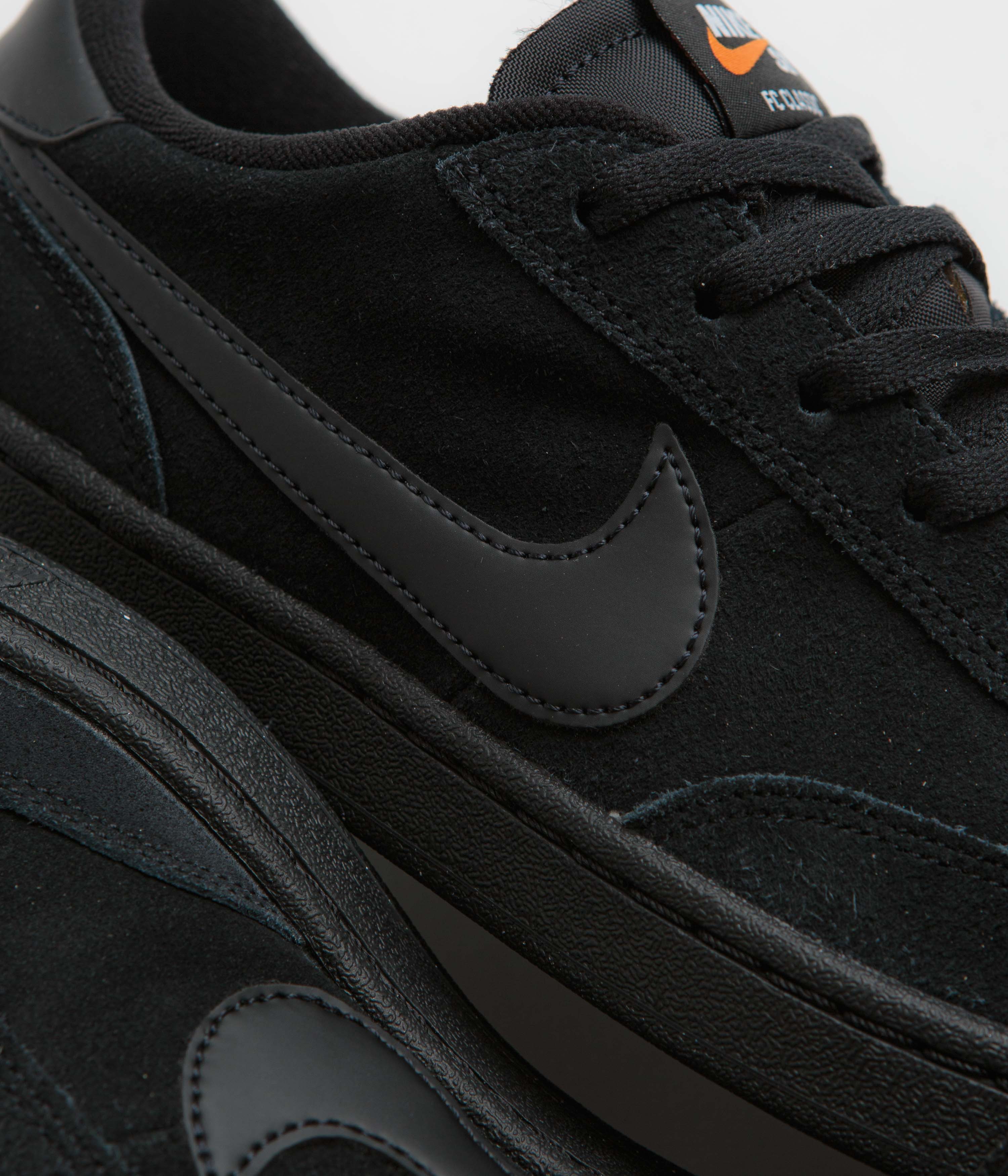 Nike SB FC Classic Shoes - Black / Black - Black - Vivid Orange - Image 3