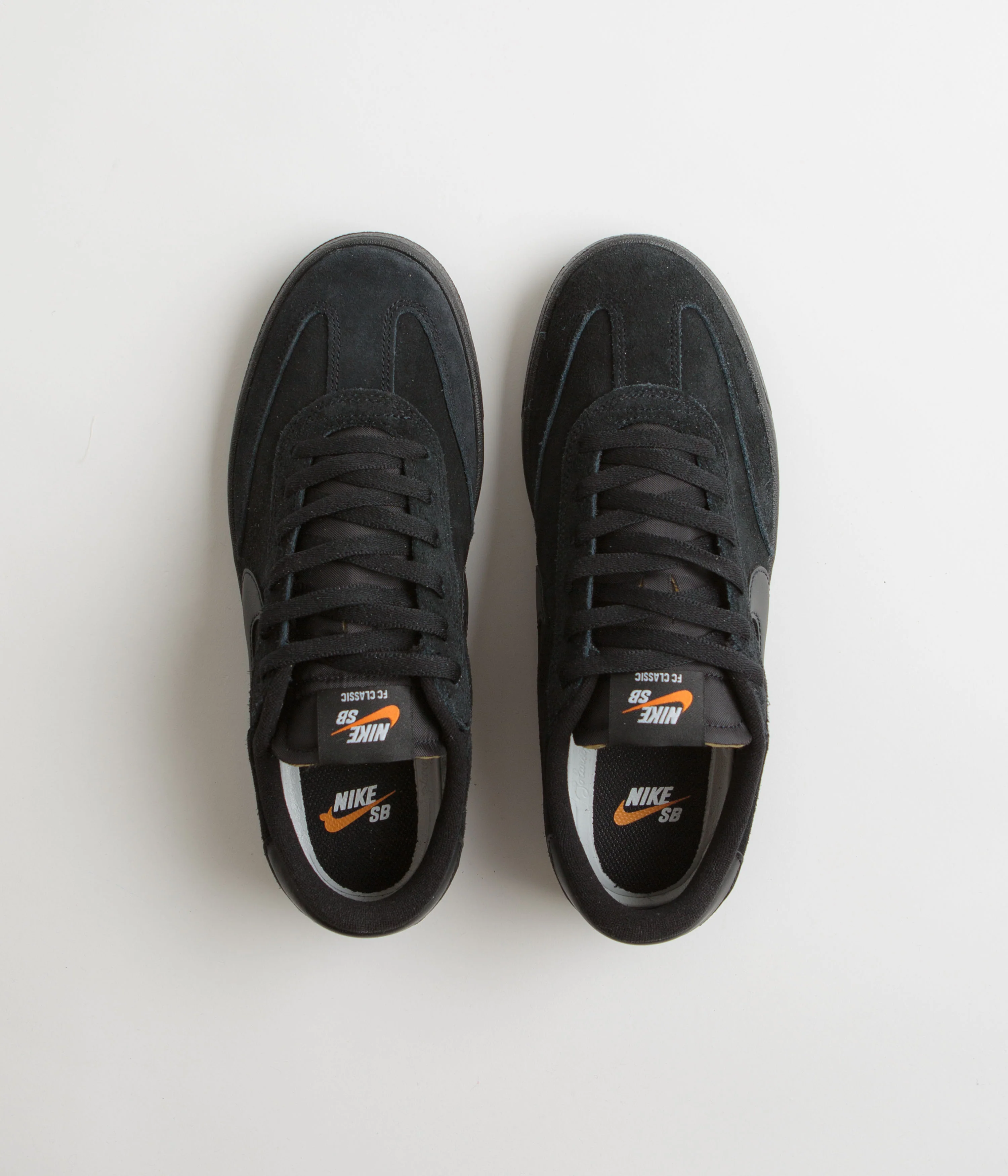 Nike SB FC Classic Shoes - Black / Black - Black - Vivid Orange - Image 7