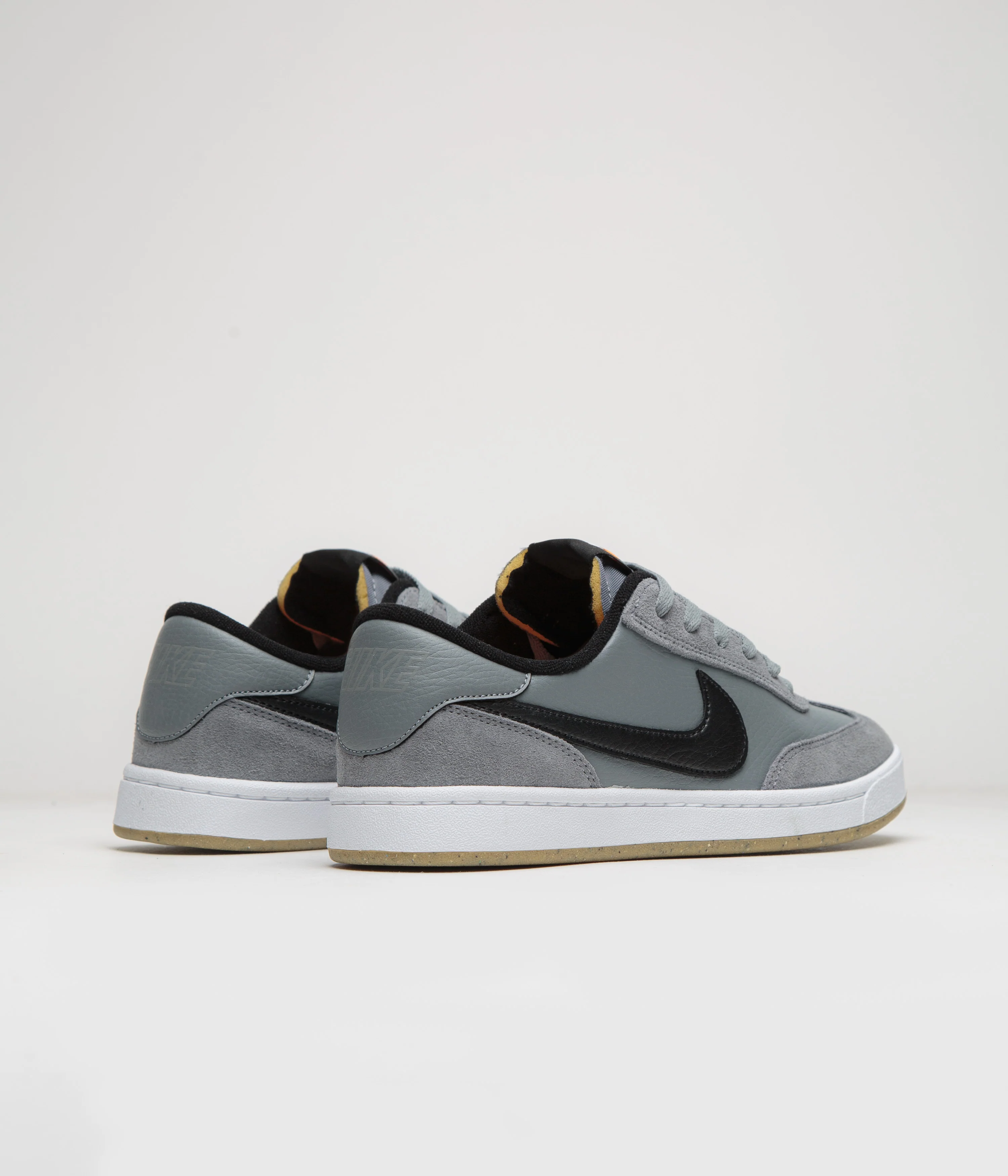 Nike SB FC Classic Shoes - Cool Grey / Black - White - Vivid Orange - Image 3